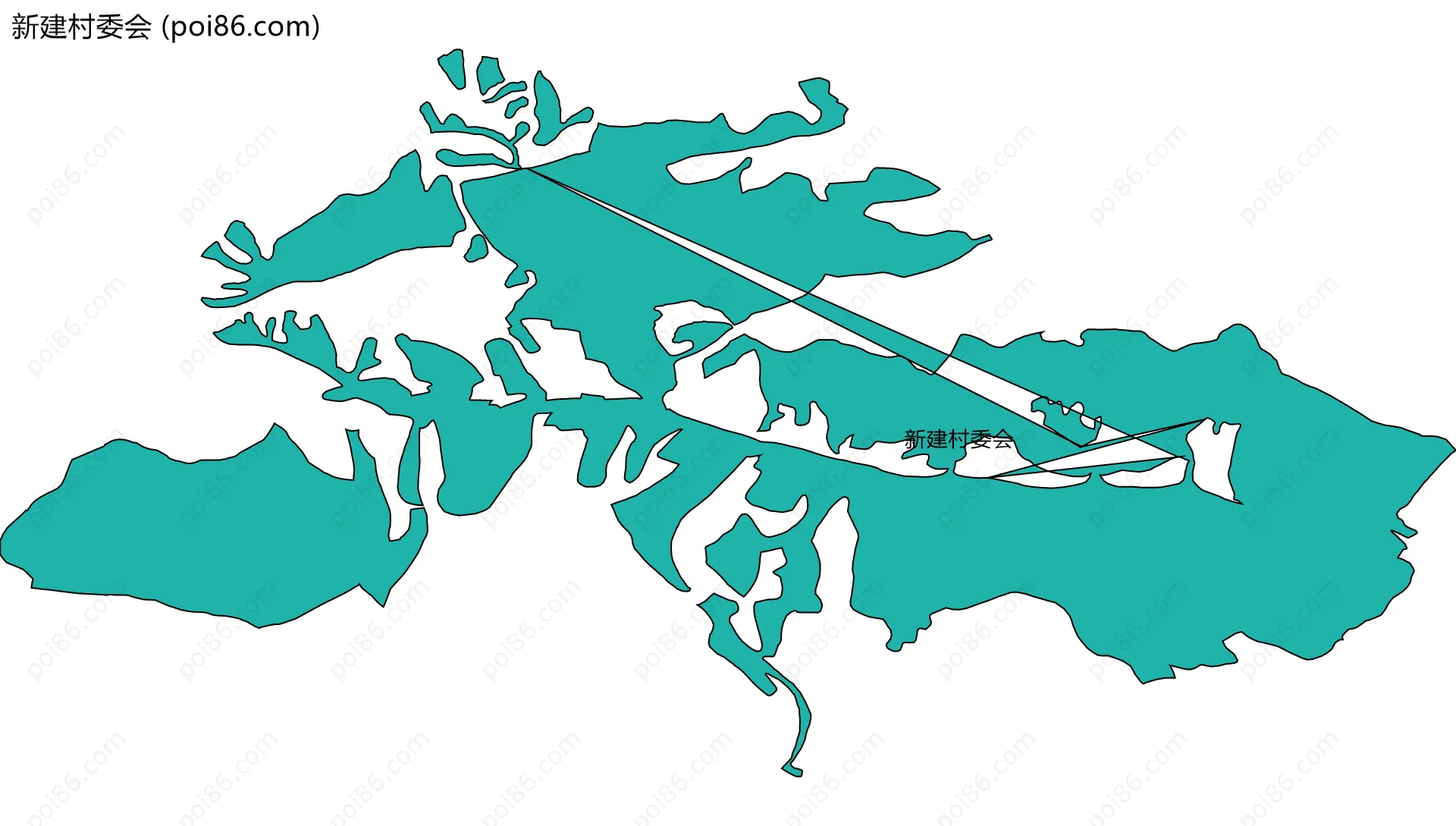 新建村委会边界地图