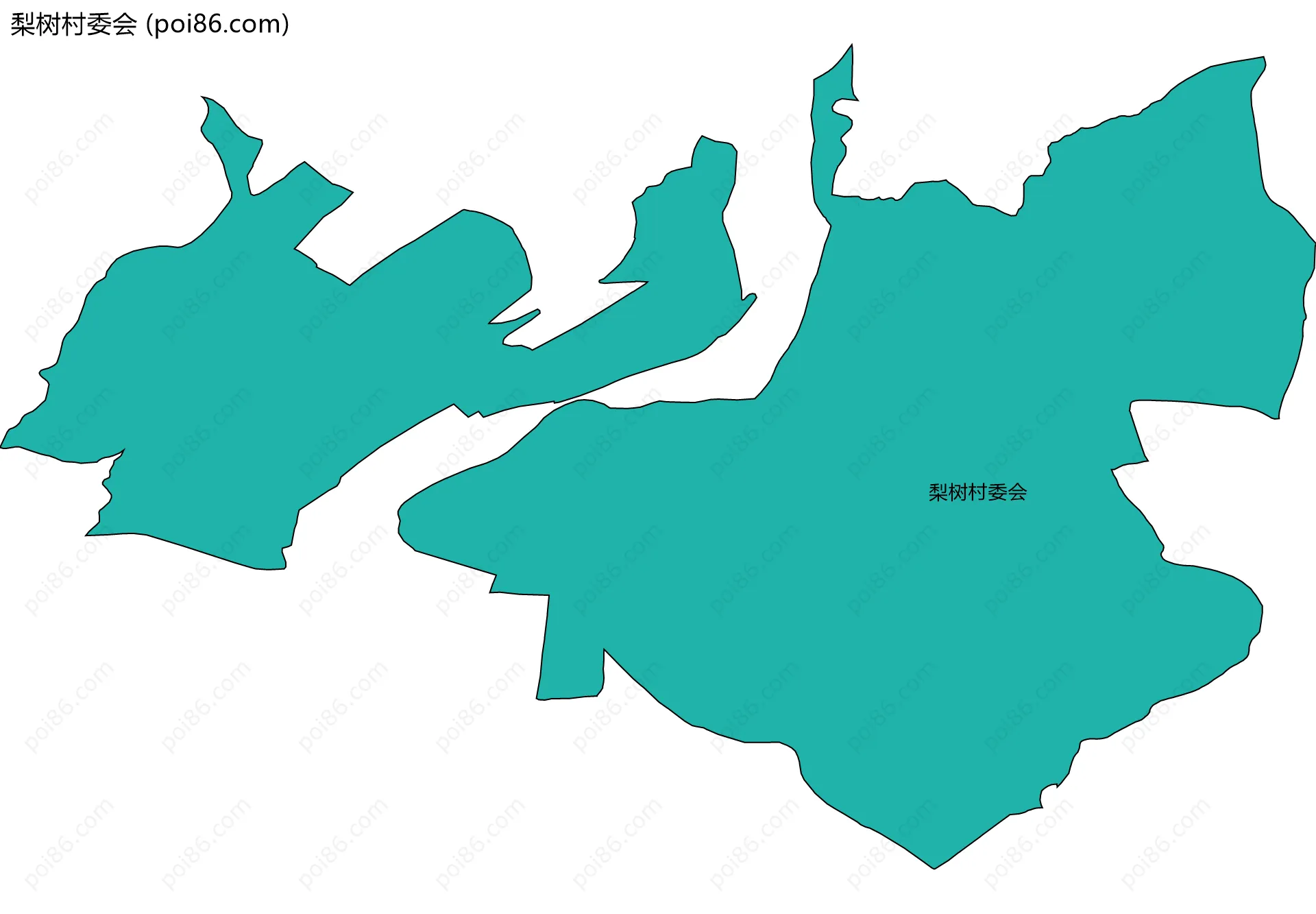 梨树村委会边界地图