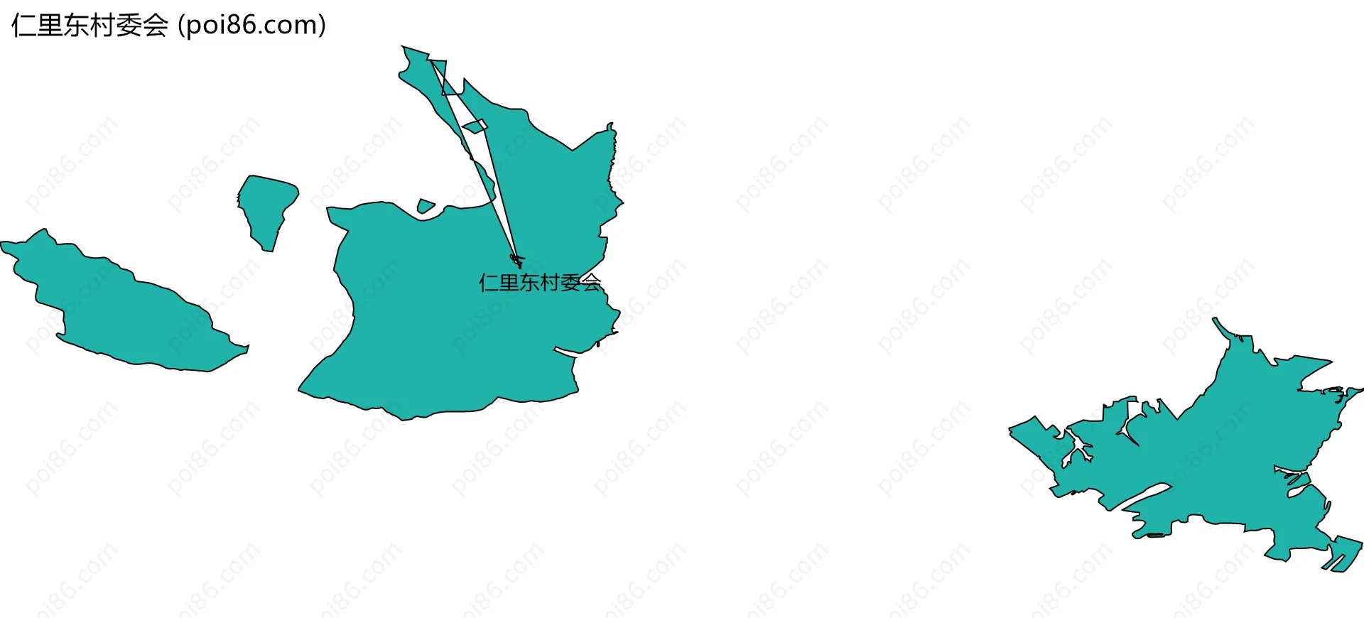 仁里东村委会边界地图