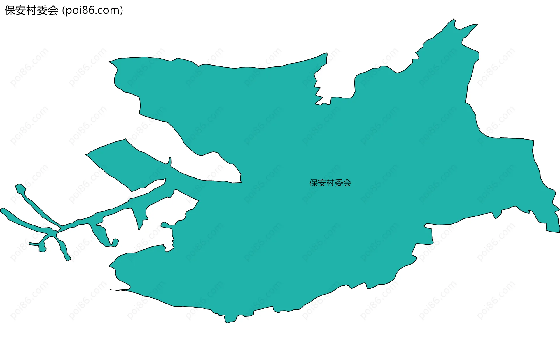 保安村委会边界地图