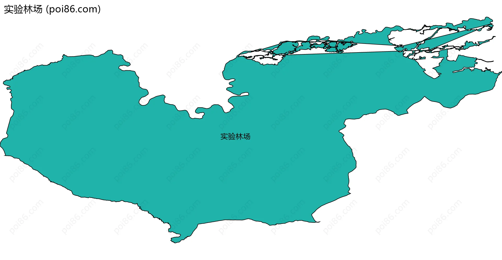 实验林场边界地图