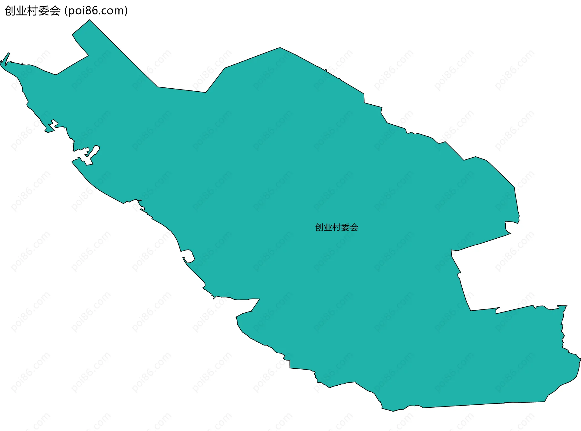 创业村委会边界地图