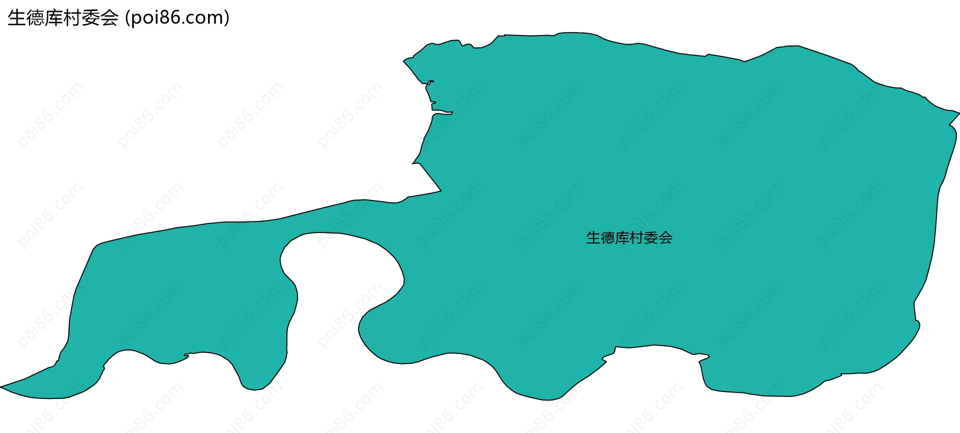 生德库村委会边界地图
