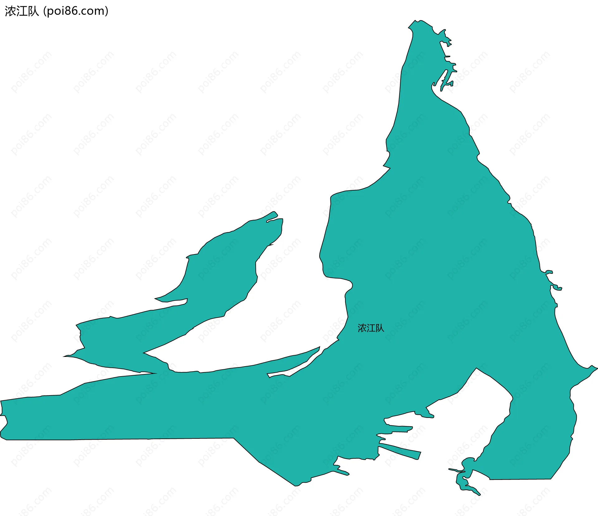 浓江队边界地图