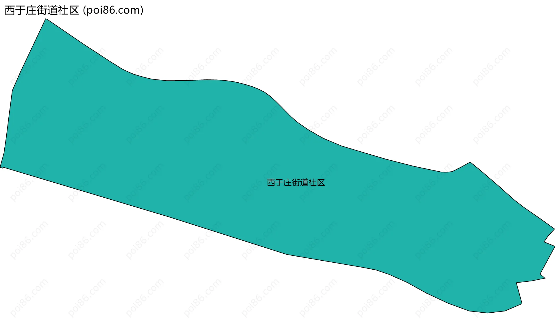 西于庄街道社区边界地图