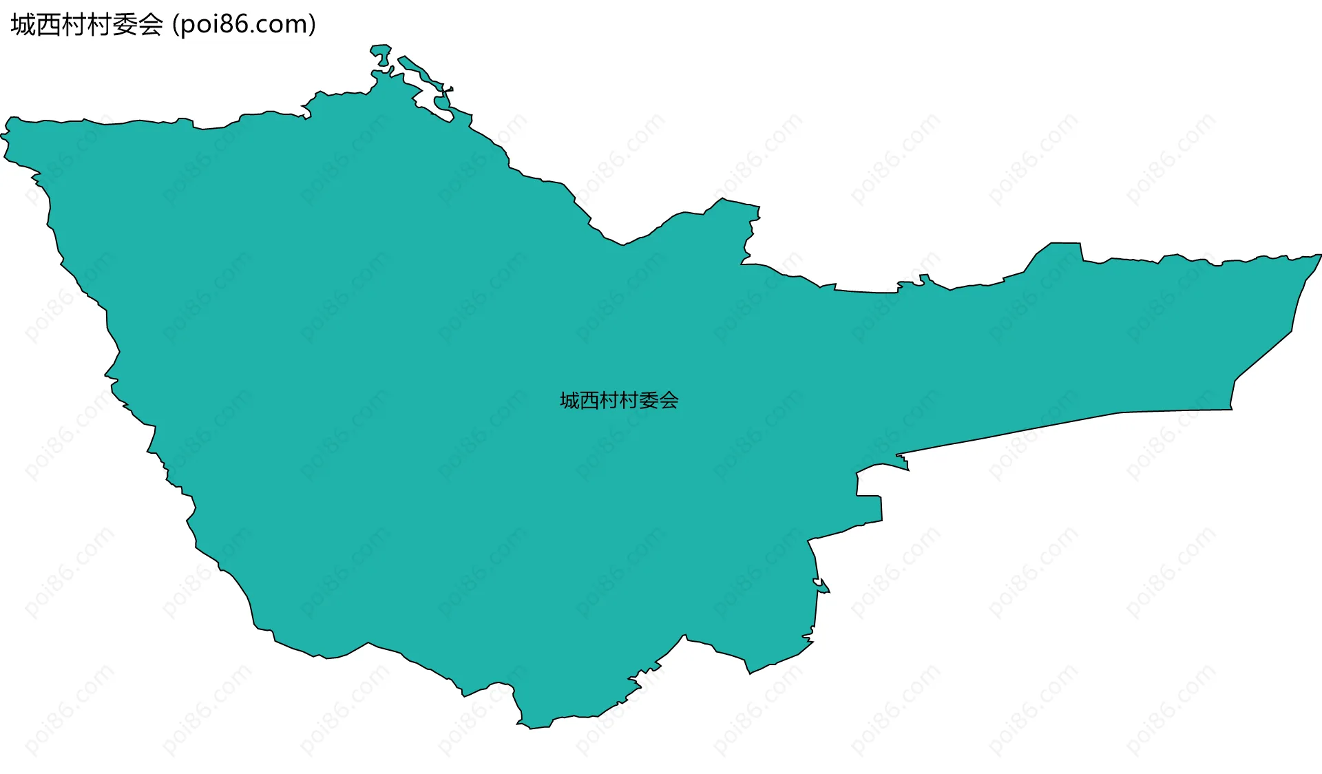 城西村村委会边界地图