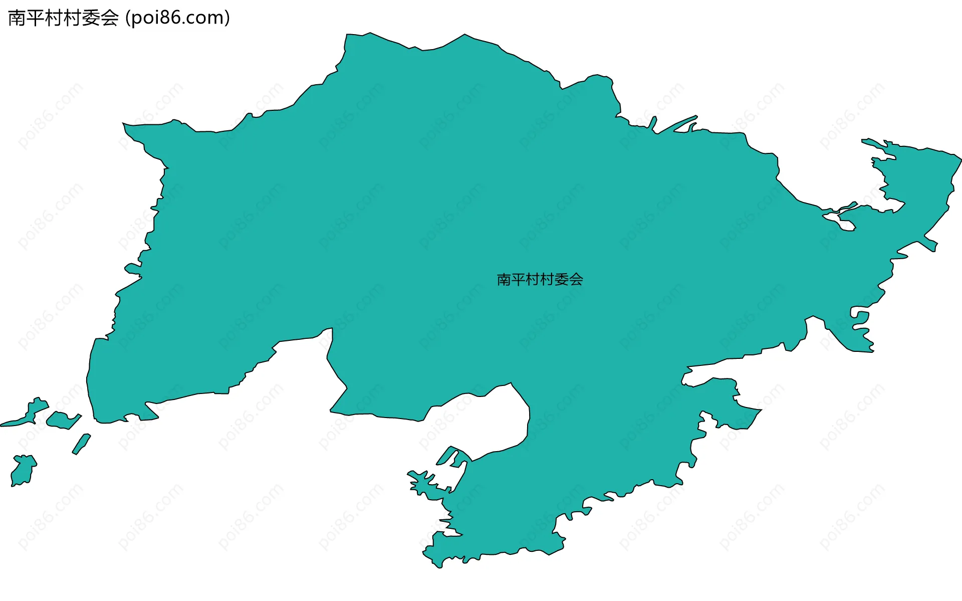 南平村村委会边界地图