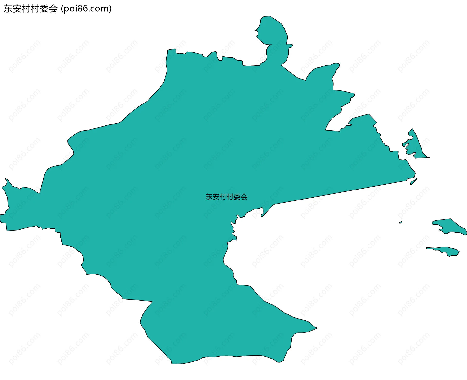 东安村村委会边界地图