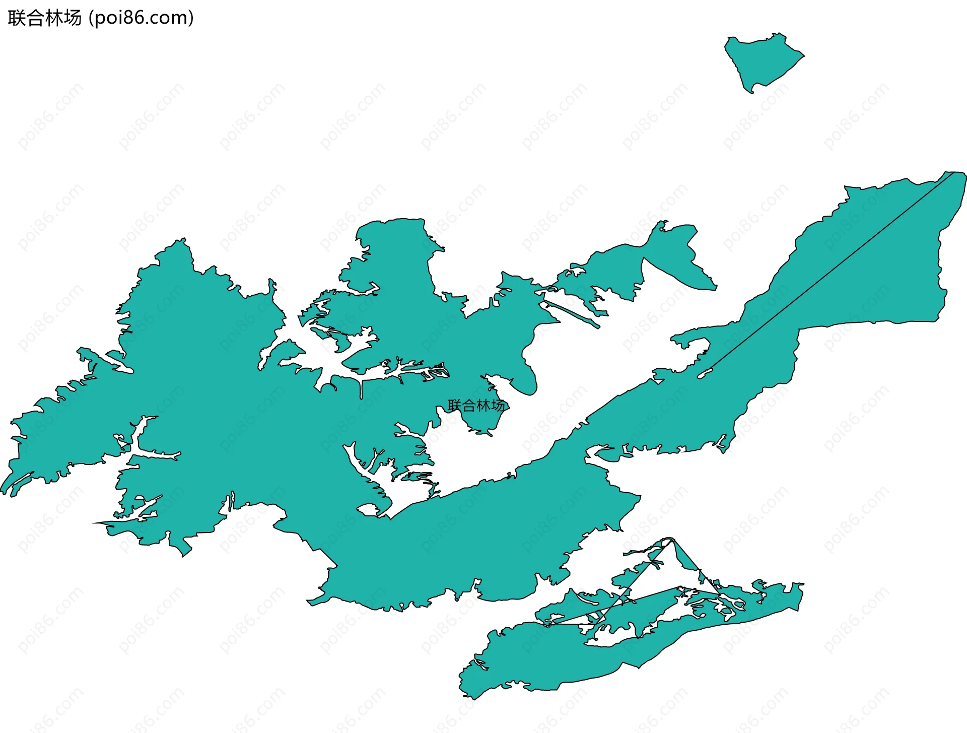 联合林场边界地图
