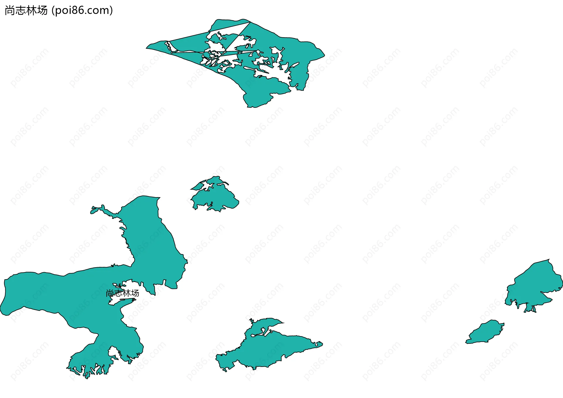 尚志林场边界地图