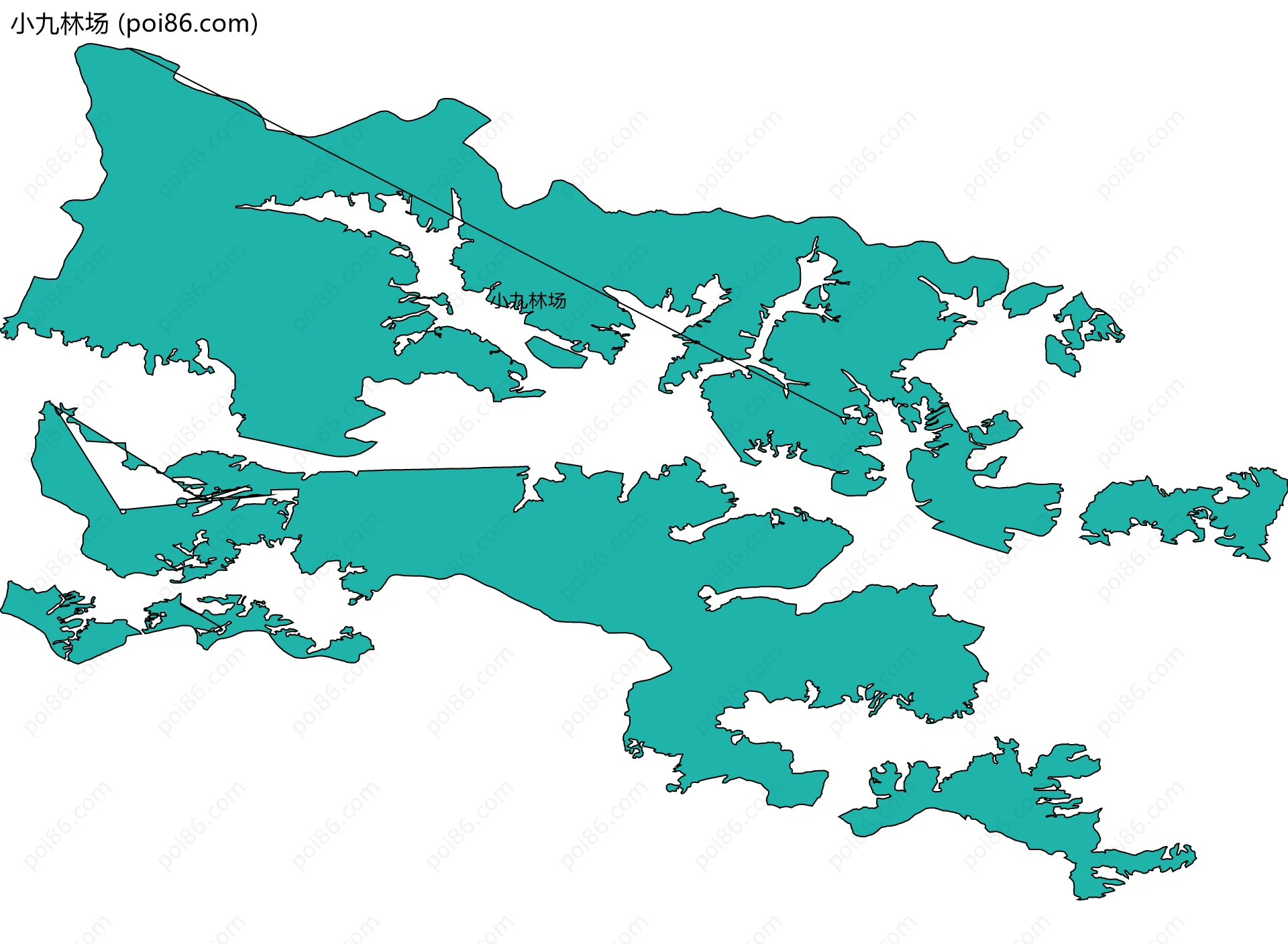 小九林场边界地图