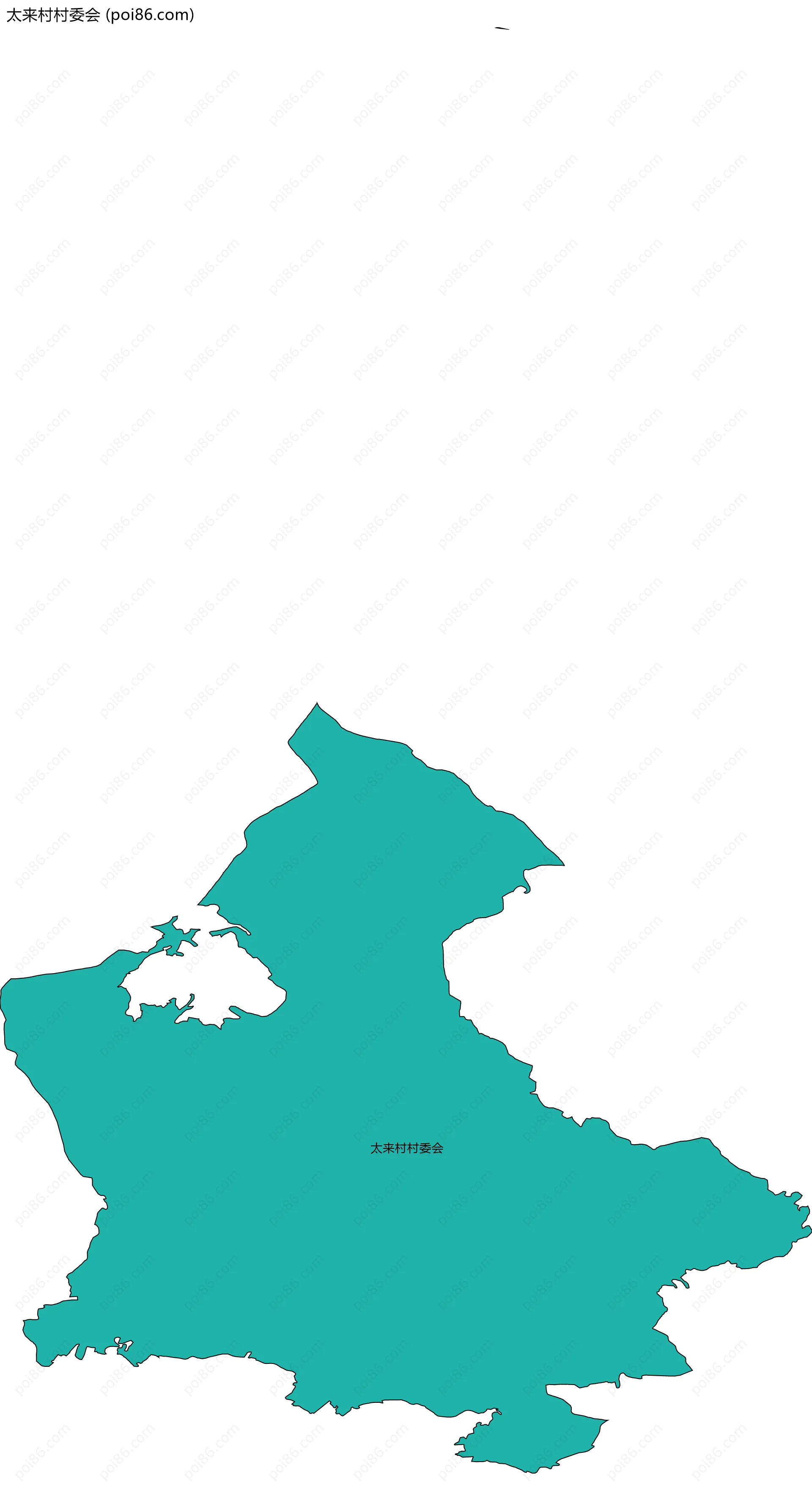 太来村村委会边界地图