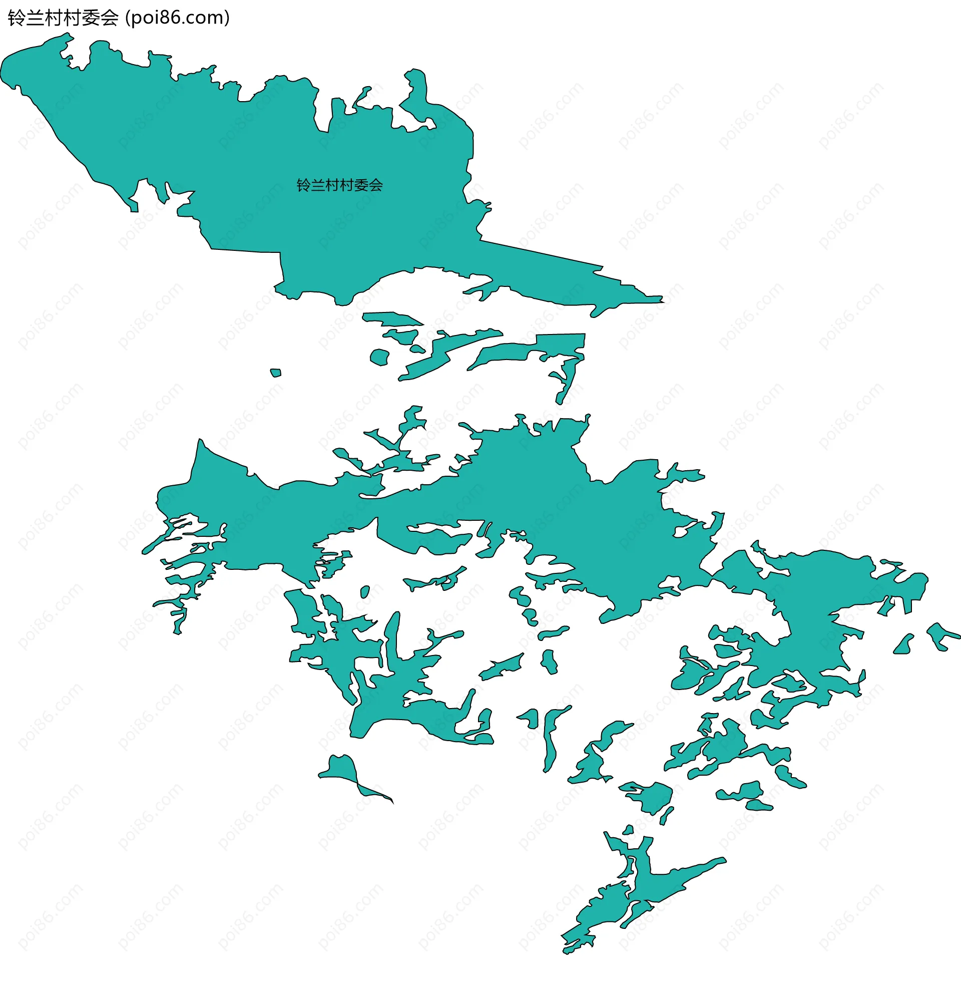 铃兰村村委会边界地图