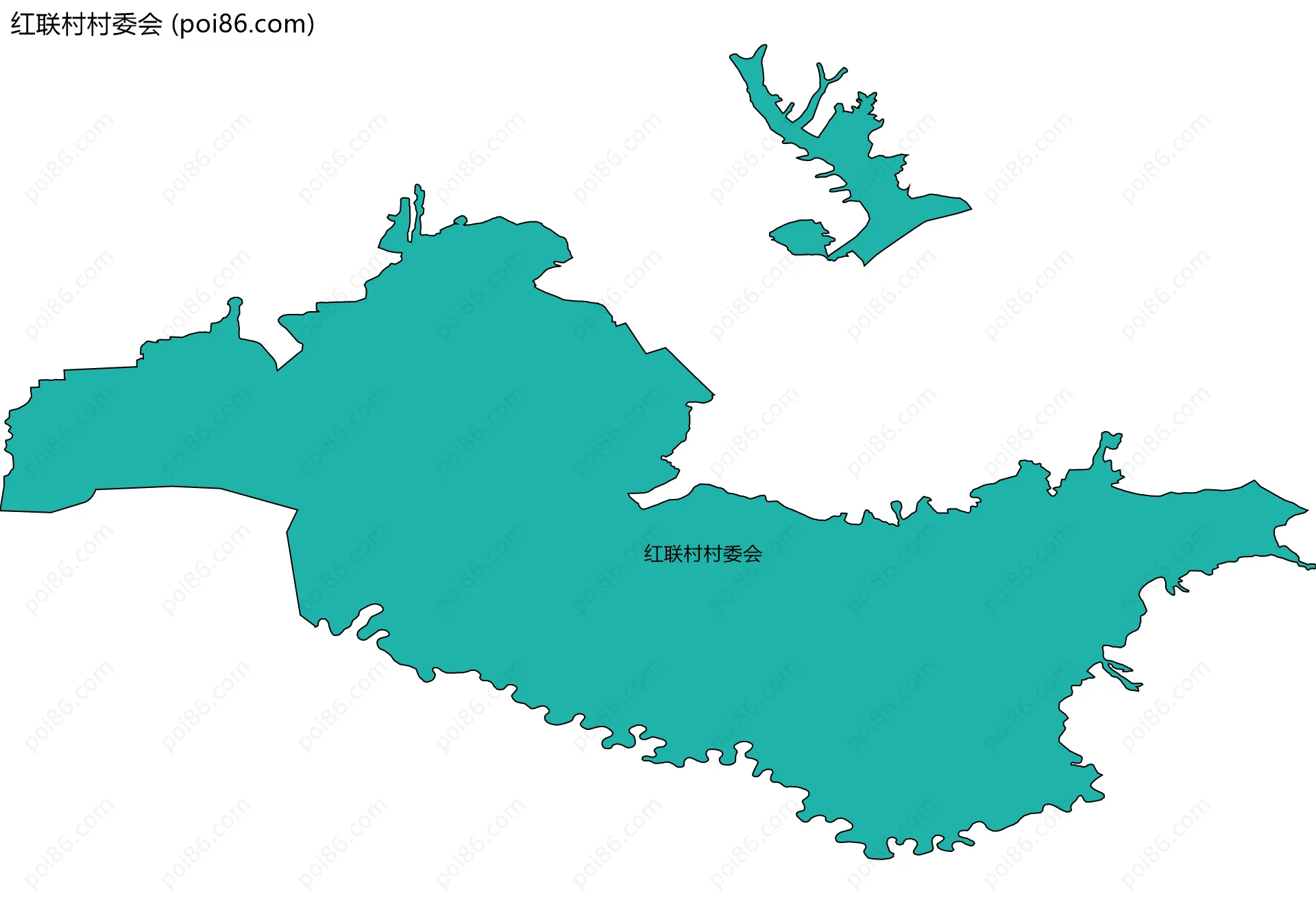 红联村村委会边界地图