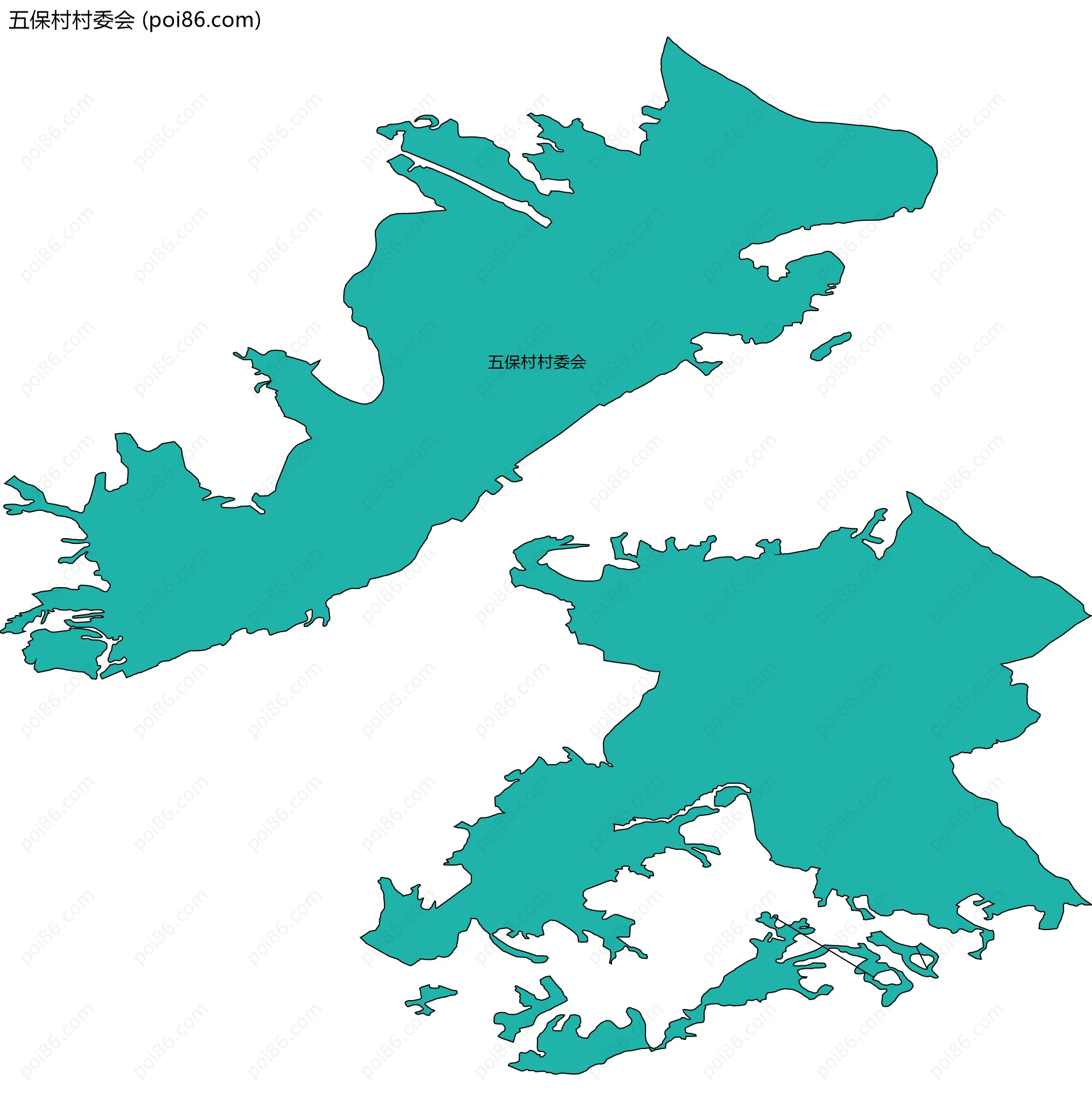 五保村村委会边界地图