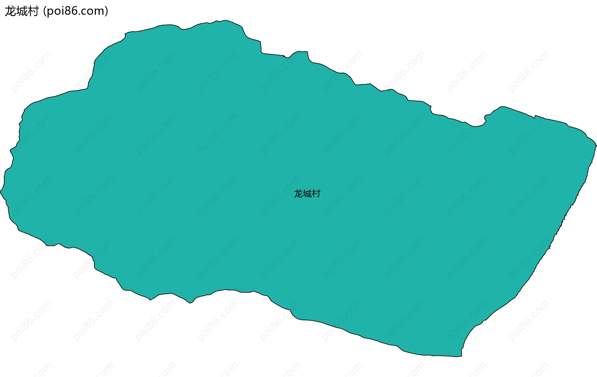龙城村边界地图