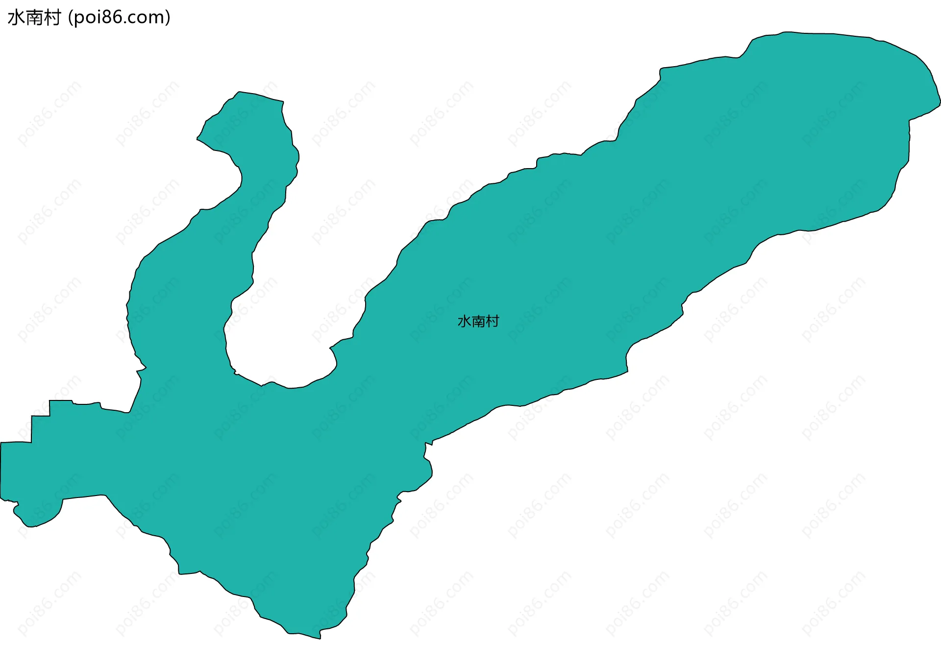 水南村边界地图
