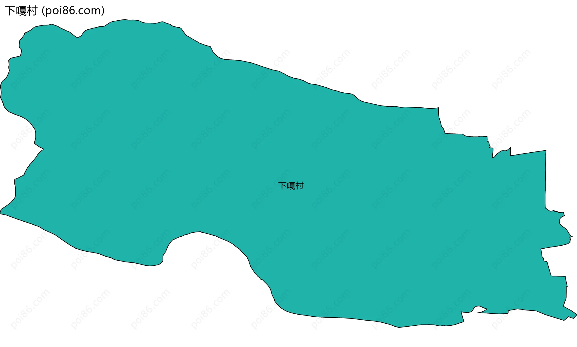 下嘎村边界地图