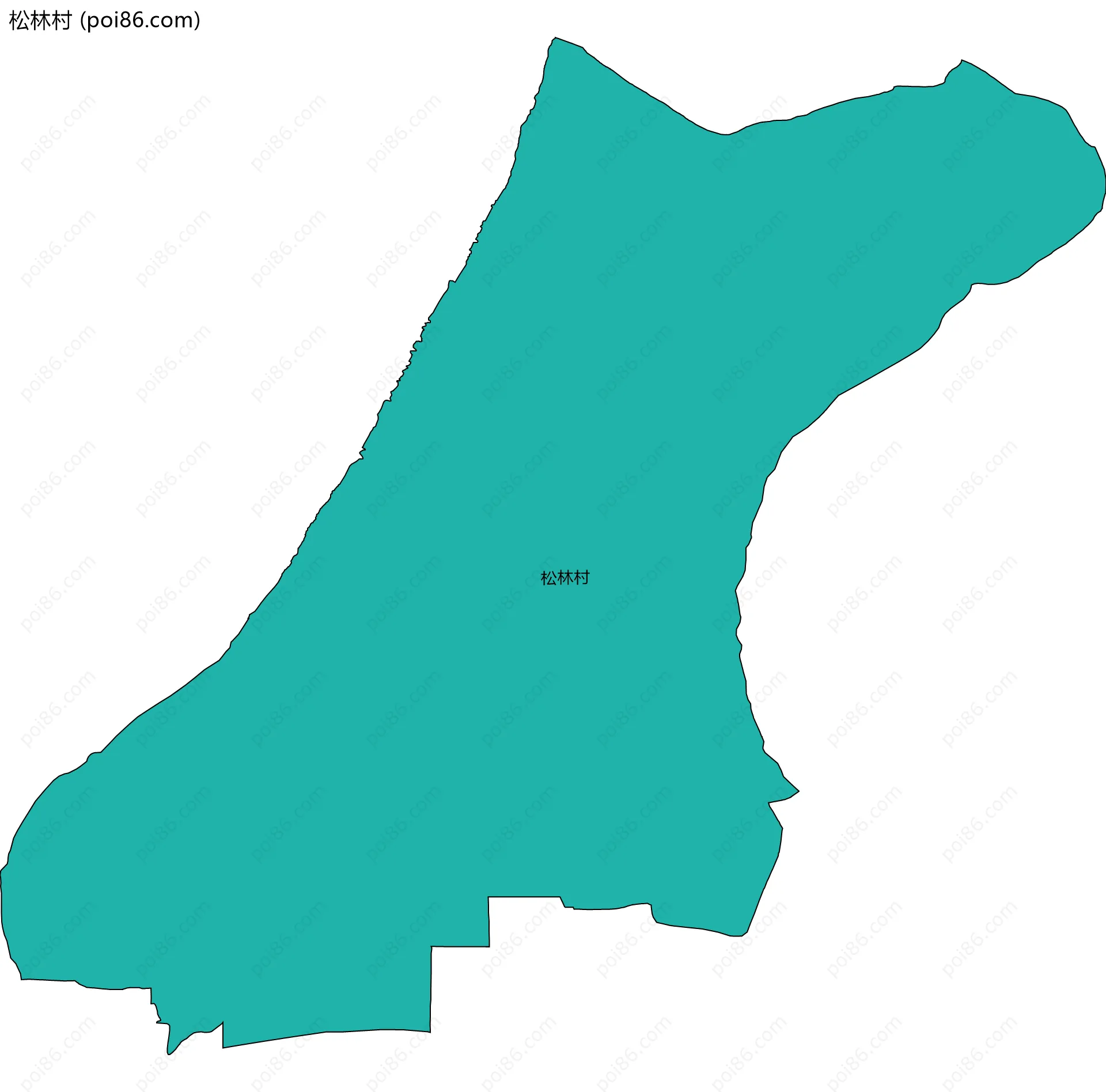 松林村边界地图