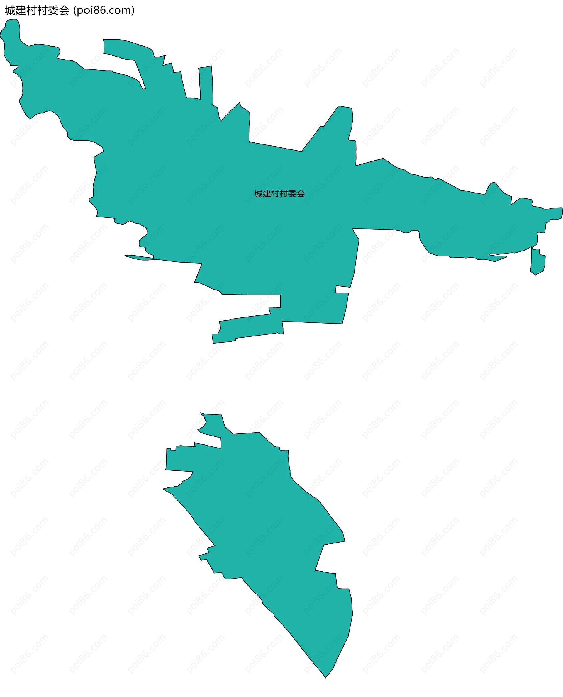 城建村村委会边界地图