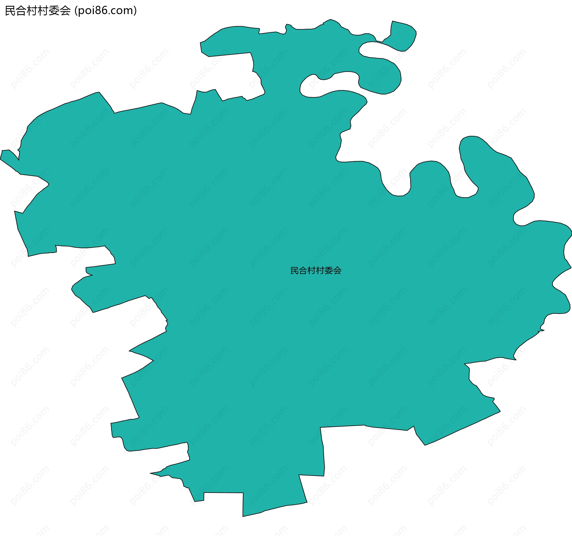 民合村村委会边界地图