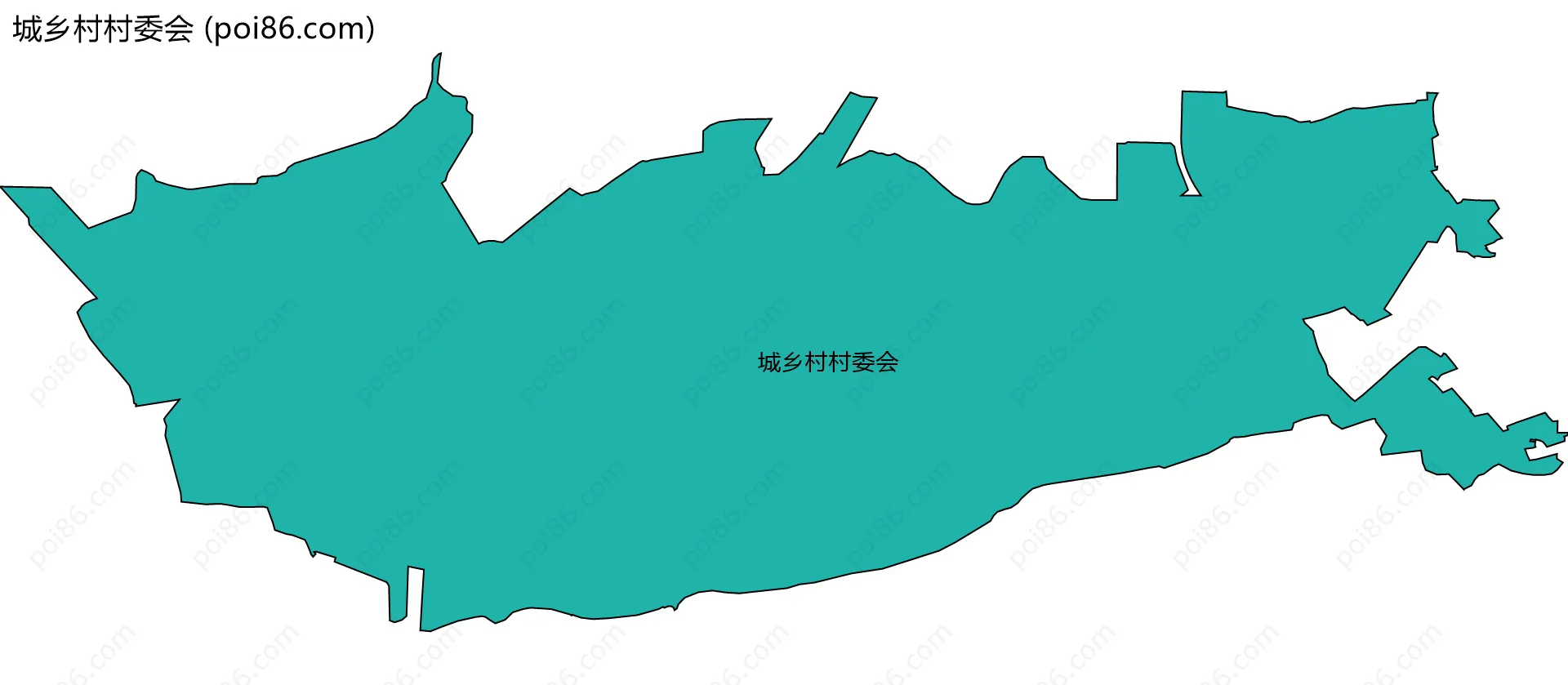 城乡村村委会边界地图