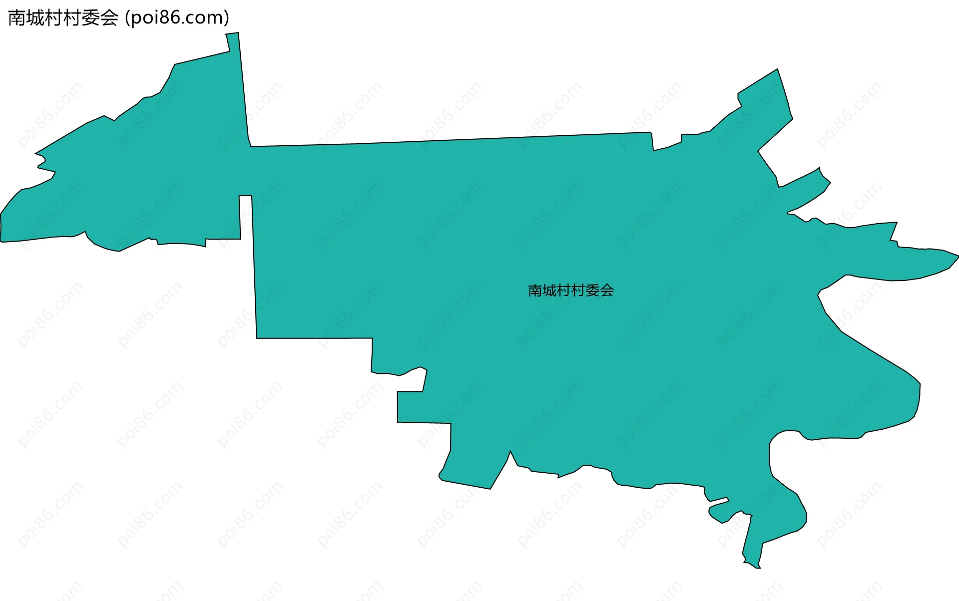 南城村村委会边界地图