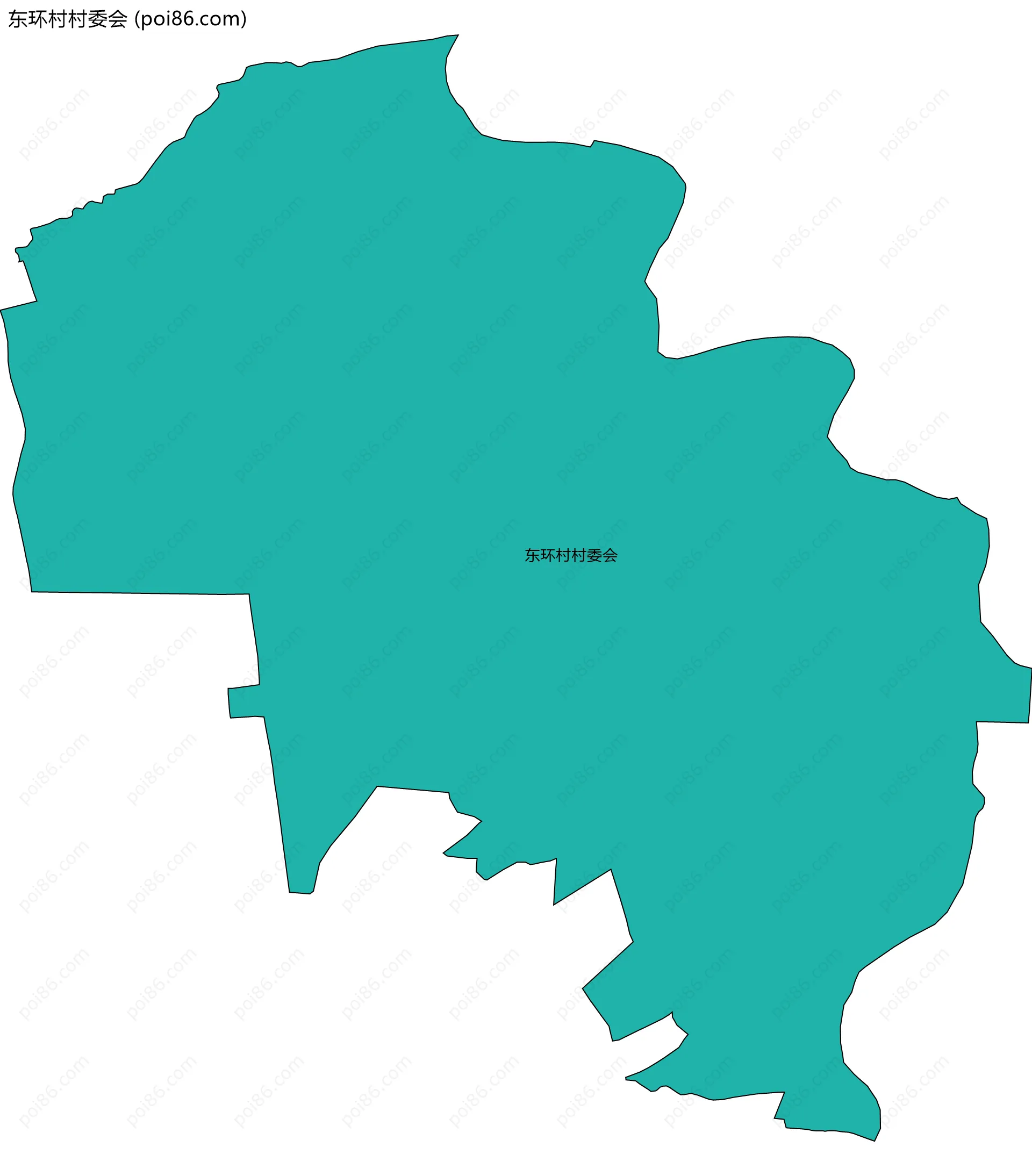 东环村村委会边界地图