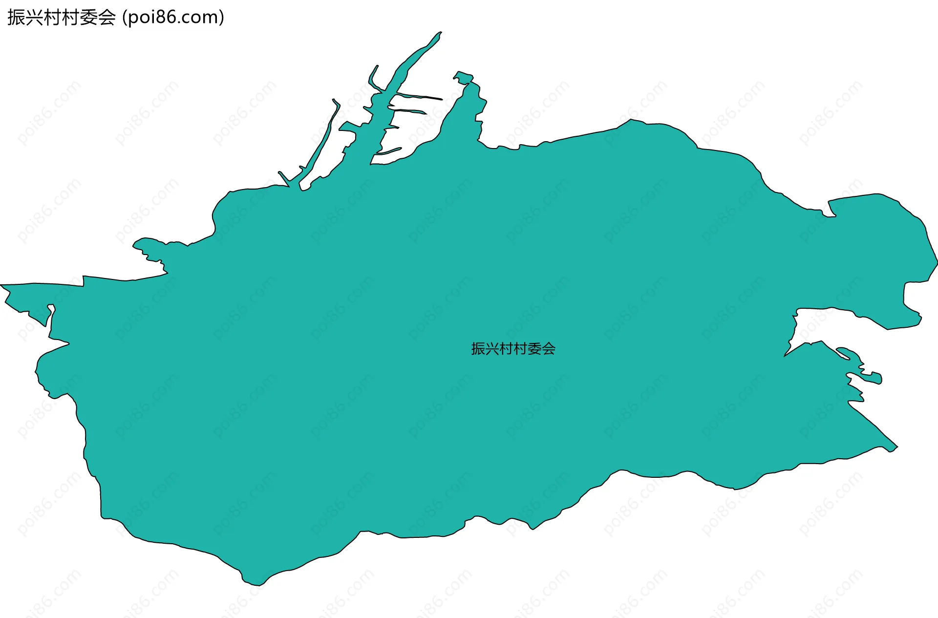 振兴村村委会边界地图
