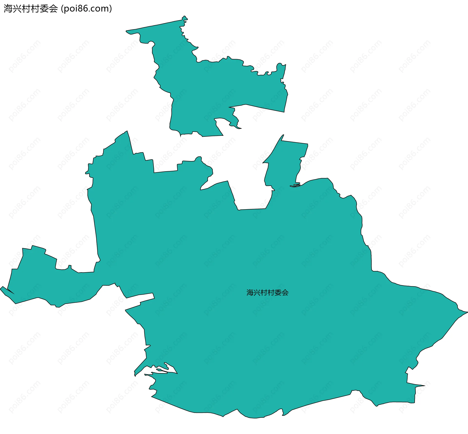 海兴村村委会边界地图