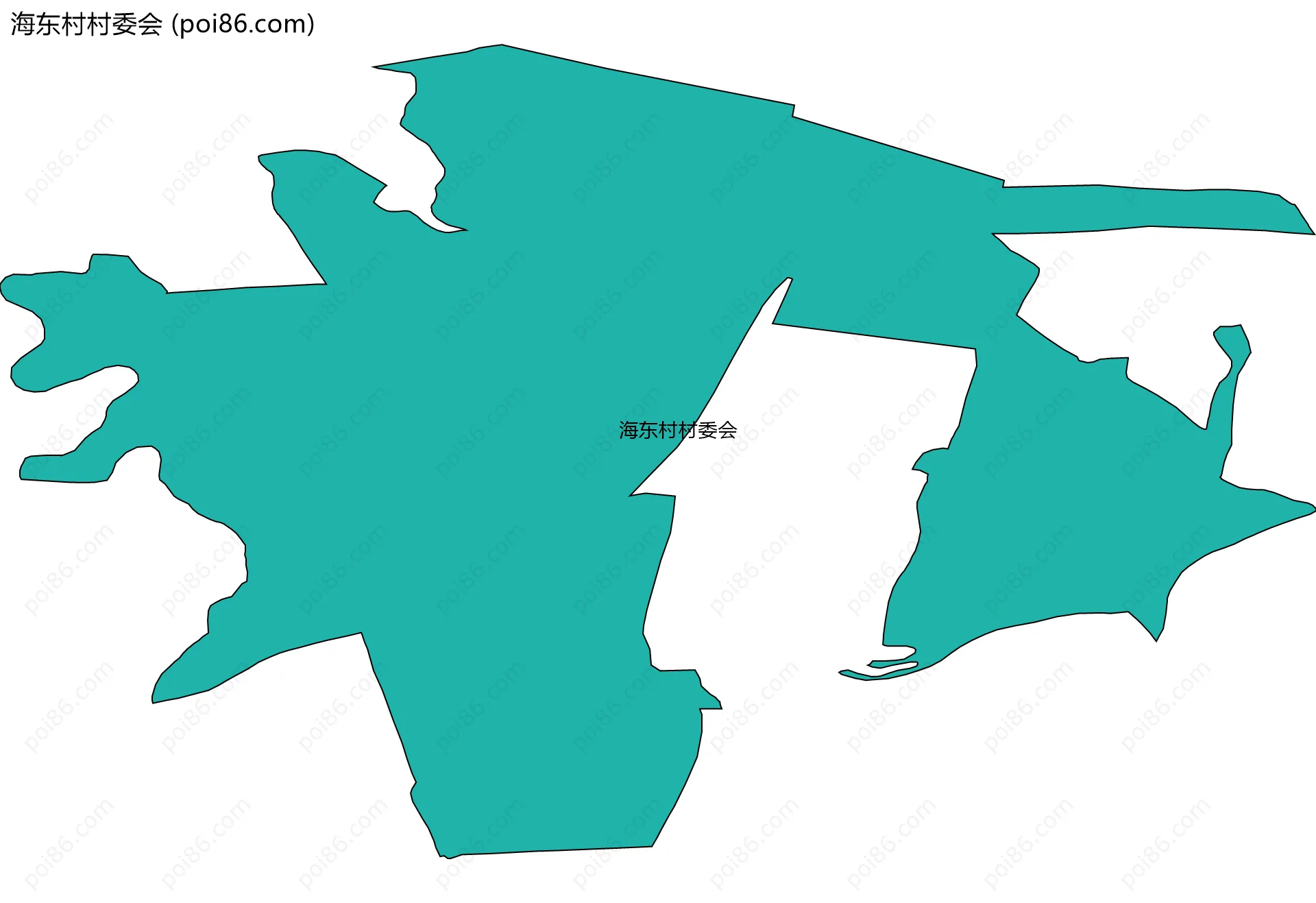 海东村村委会边界地图