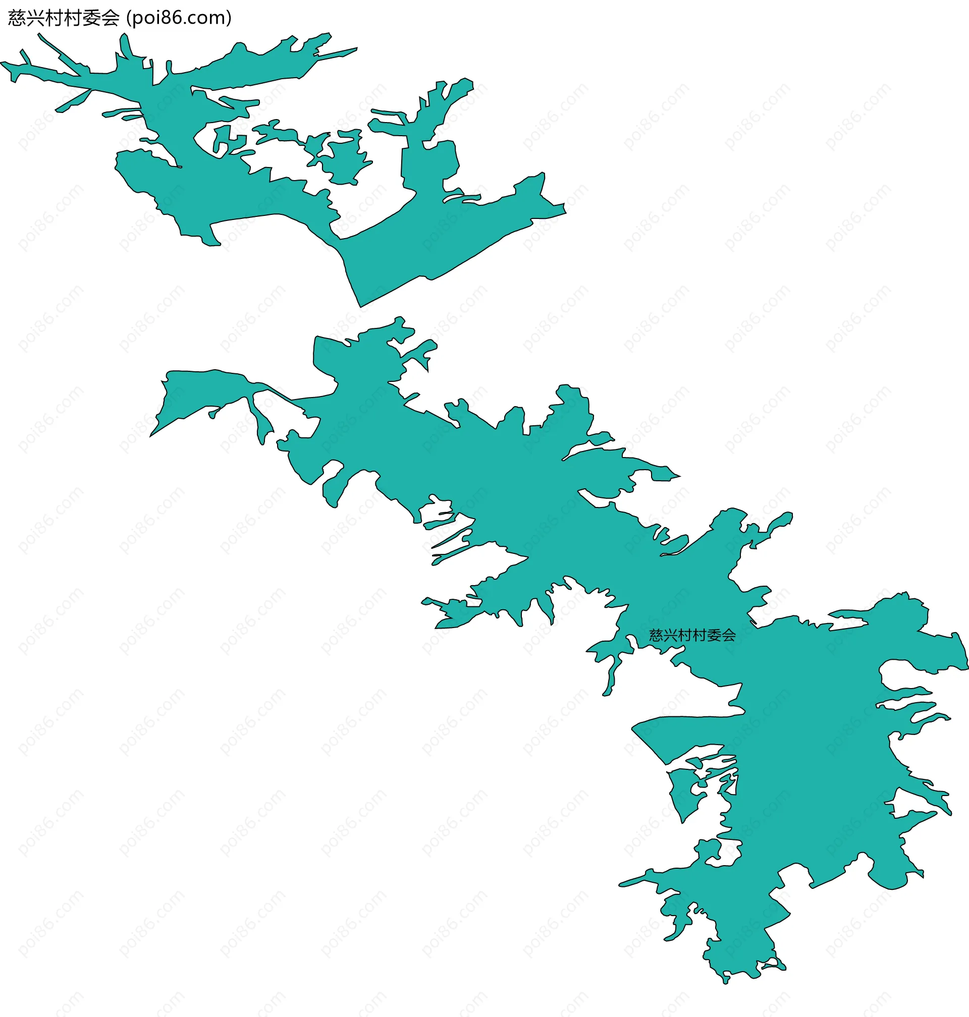 慈兴村村委会边界地图