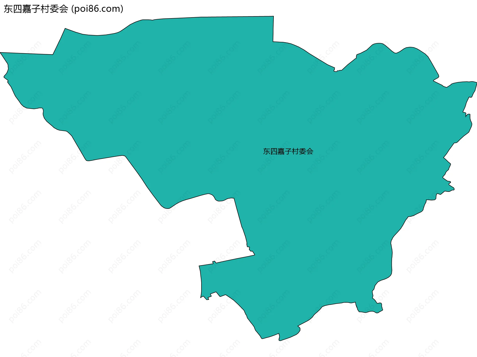 东四嘉子村委会边界地图