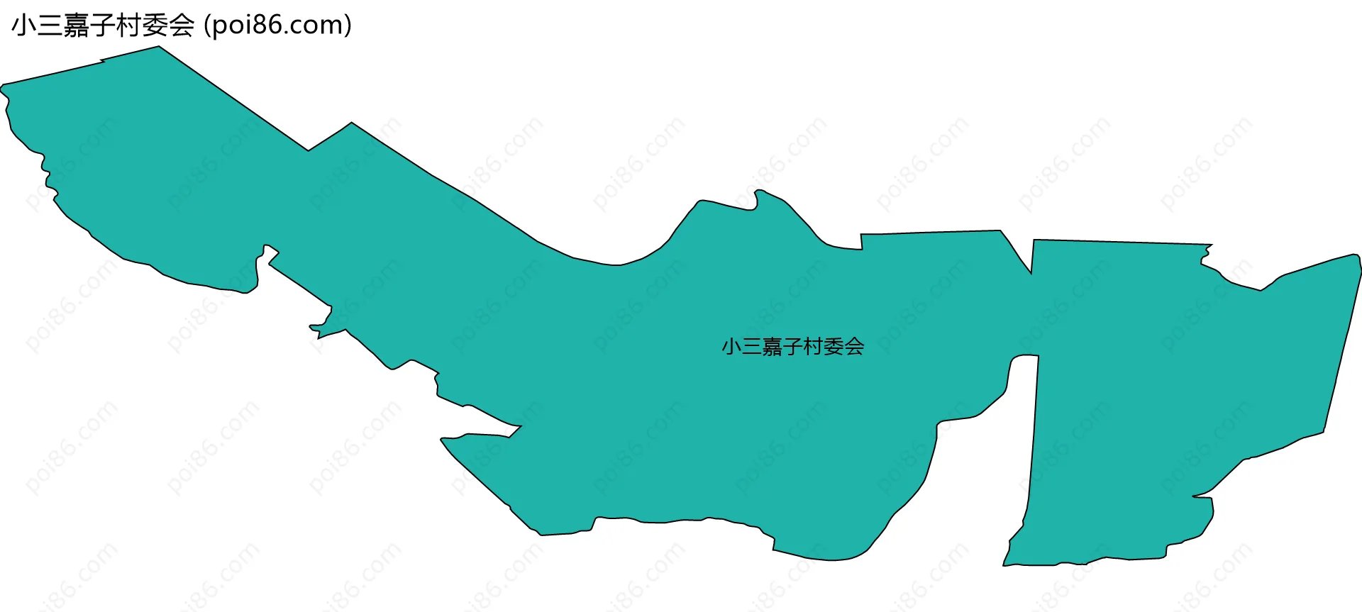 小三嘉子村委会边界地图