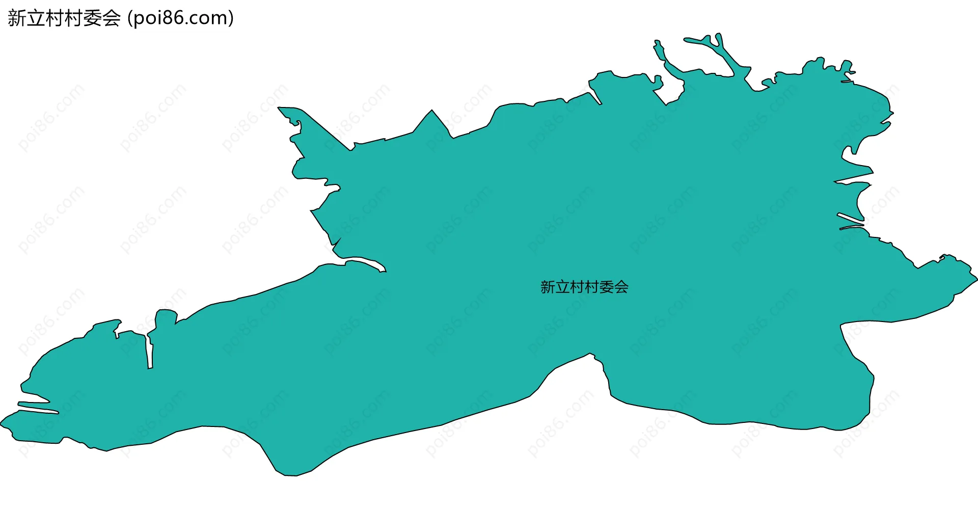 新立村村委会边界地图