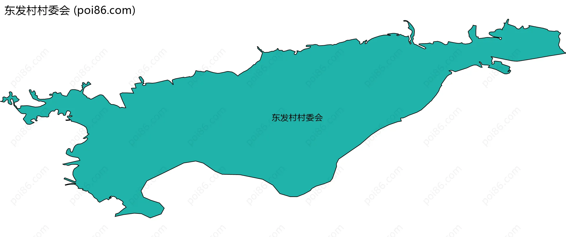 东发村村委会边界地图