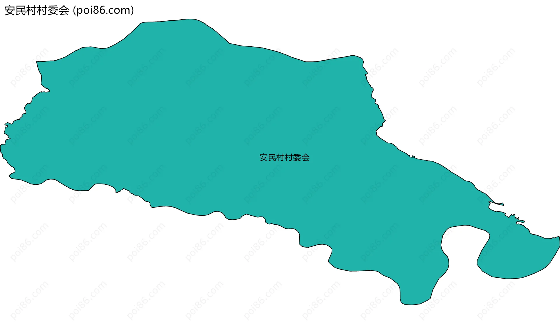 安民村村委会边界地图