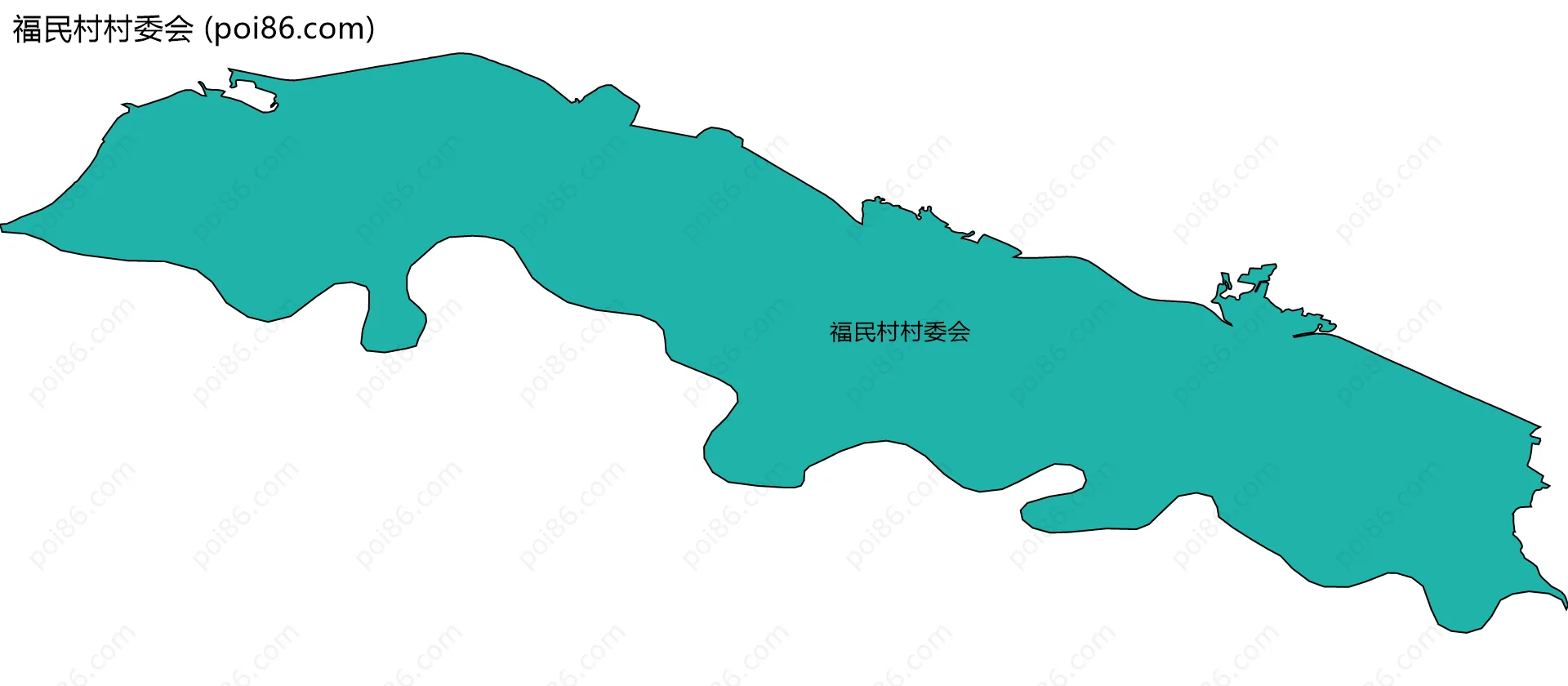 福民村村委会边界地图