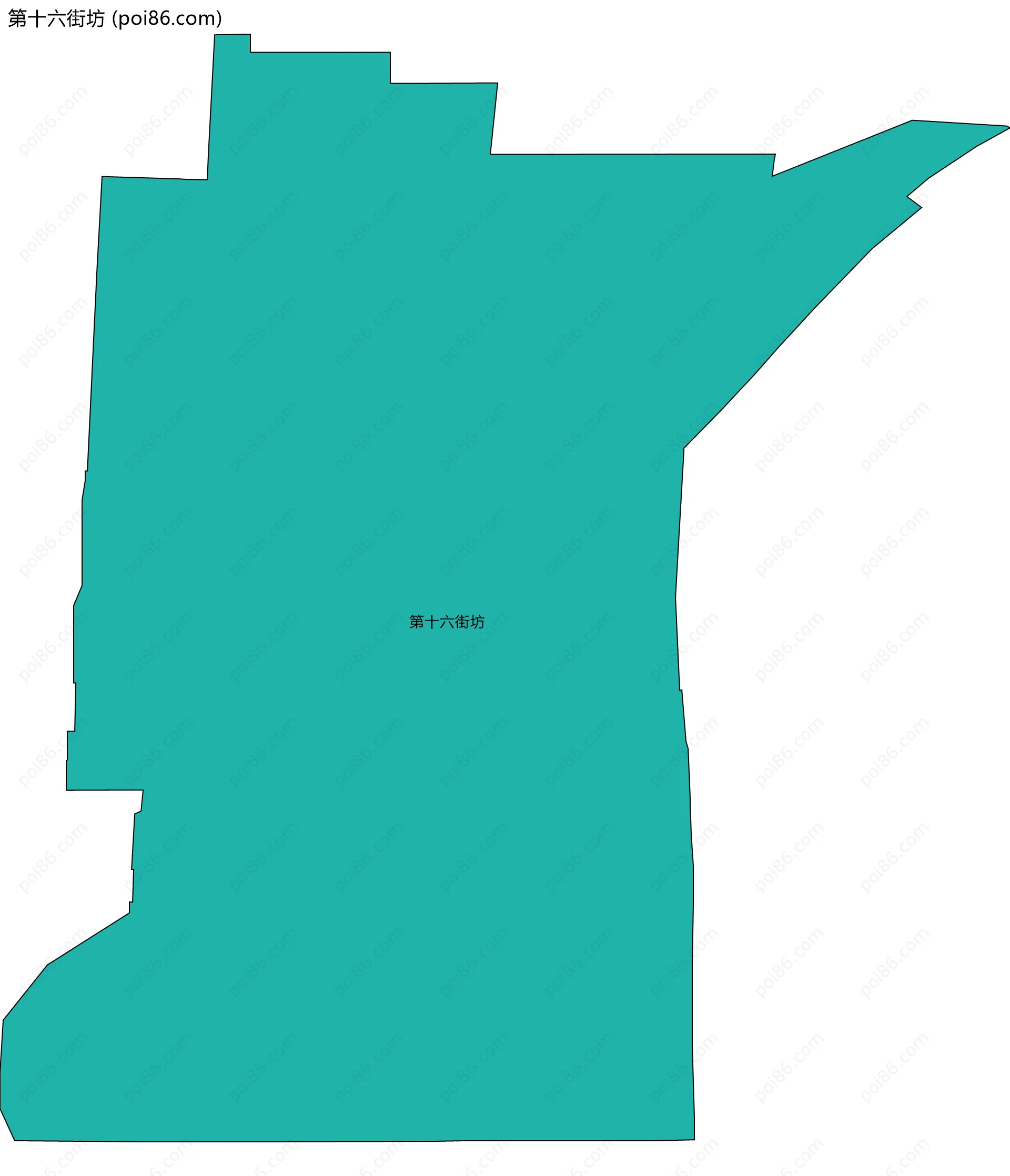 第十六街坊边界地图
