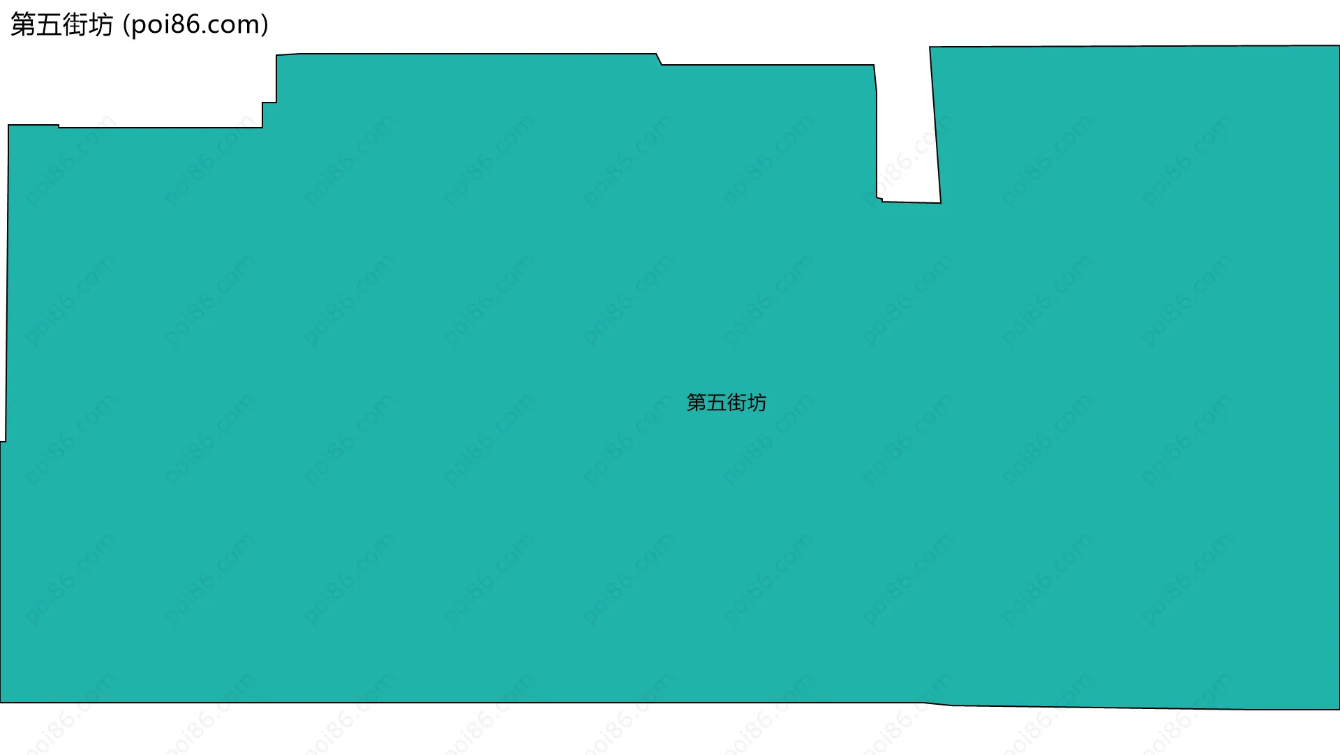 第五街坊边界地图