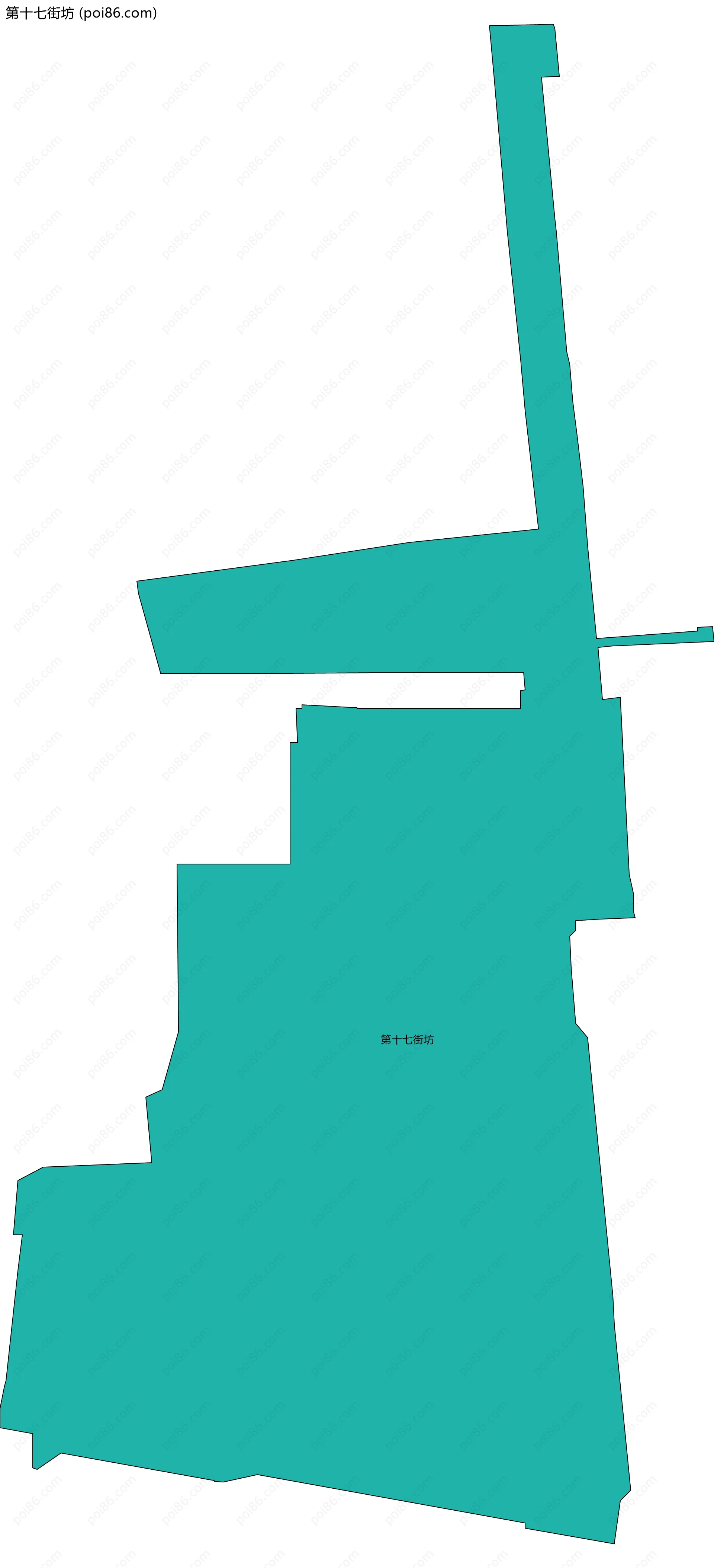 第十七街坊边界地图