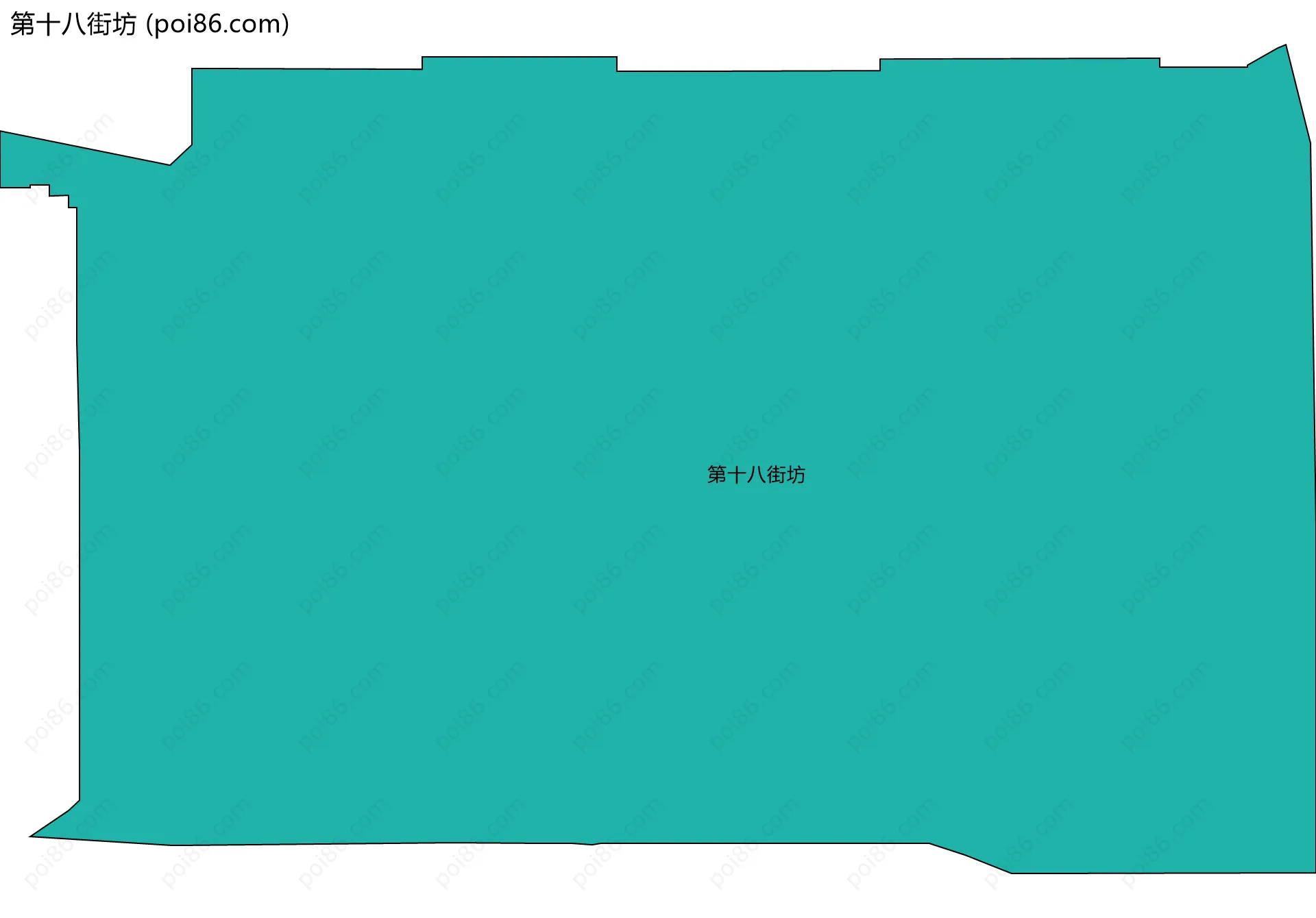 第十八街坊边界地图