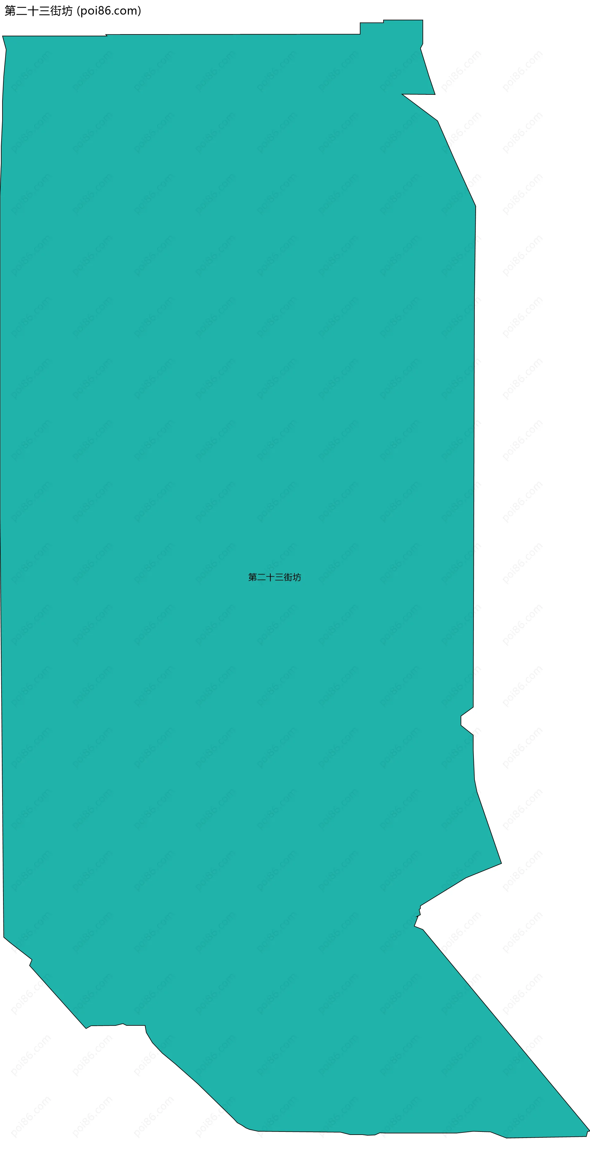 第二十三街坊边界地图