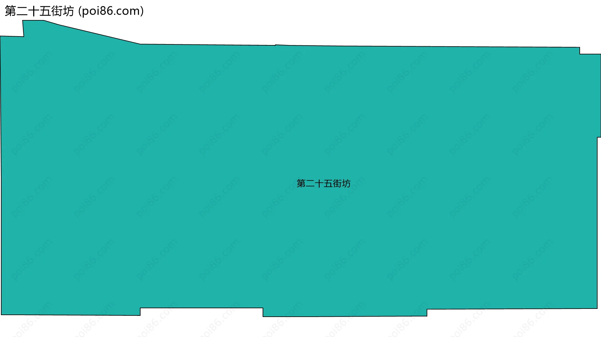 第二十五街坊边界地图