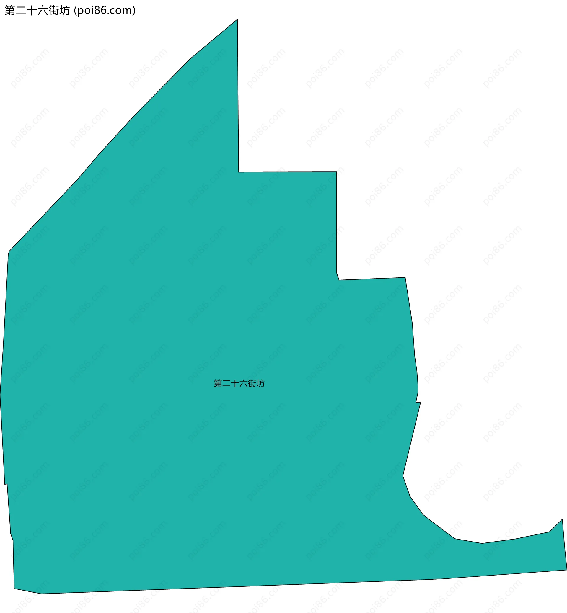 第二十六街坊边界地图