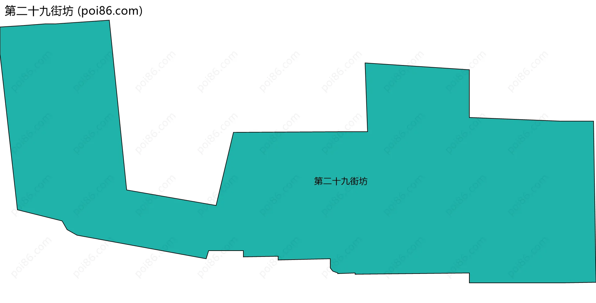 第二十九街坊边界地图