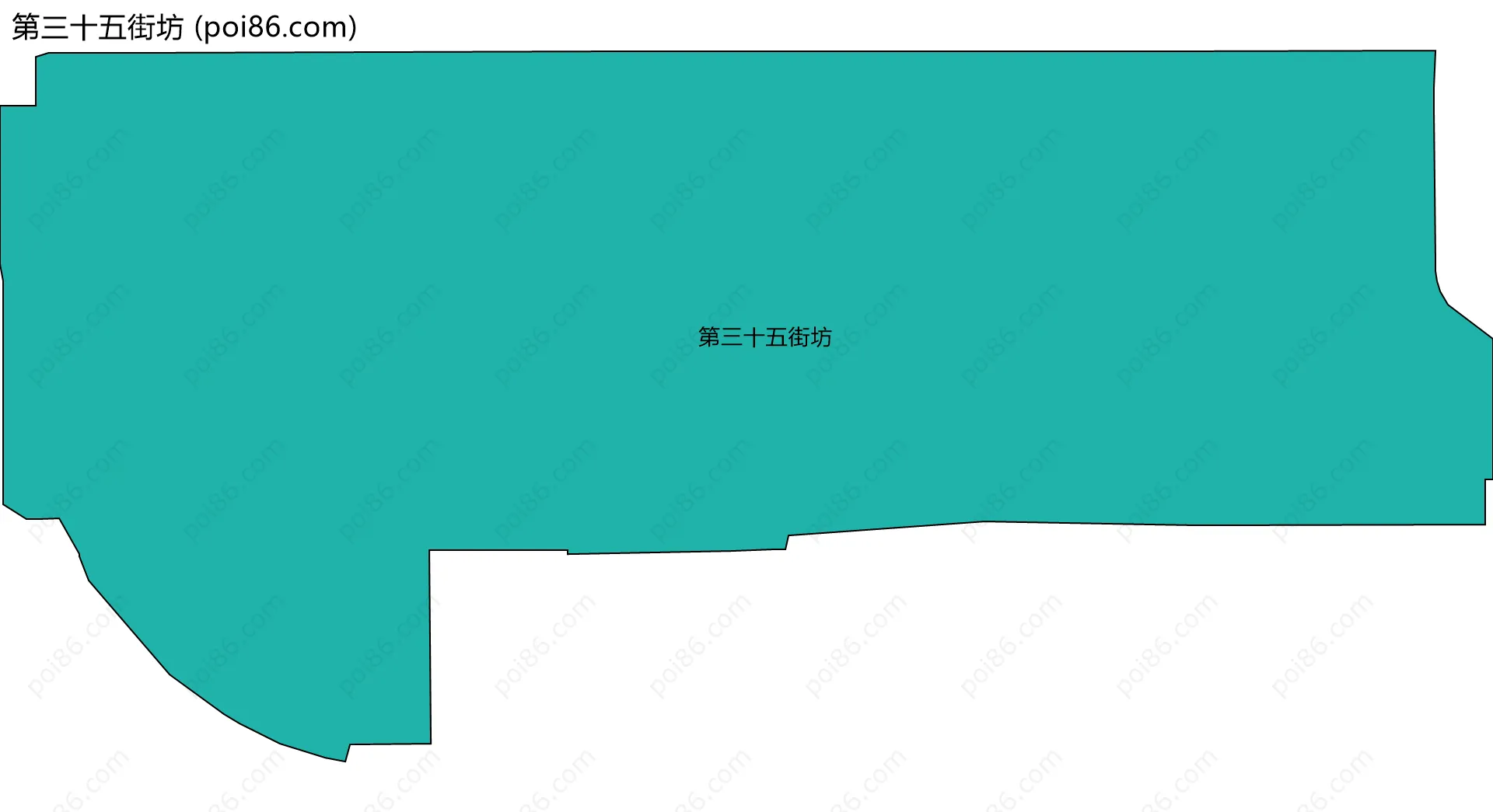 第三十五街坊边界地图