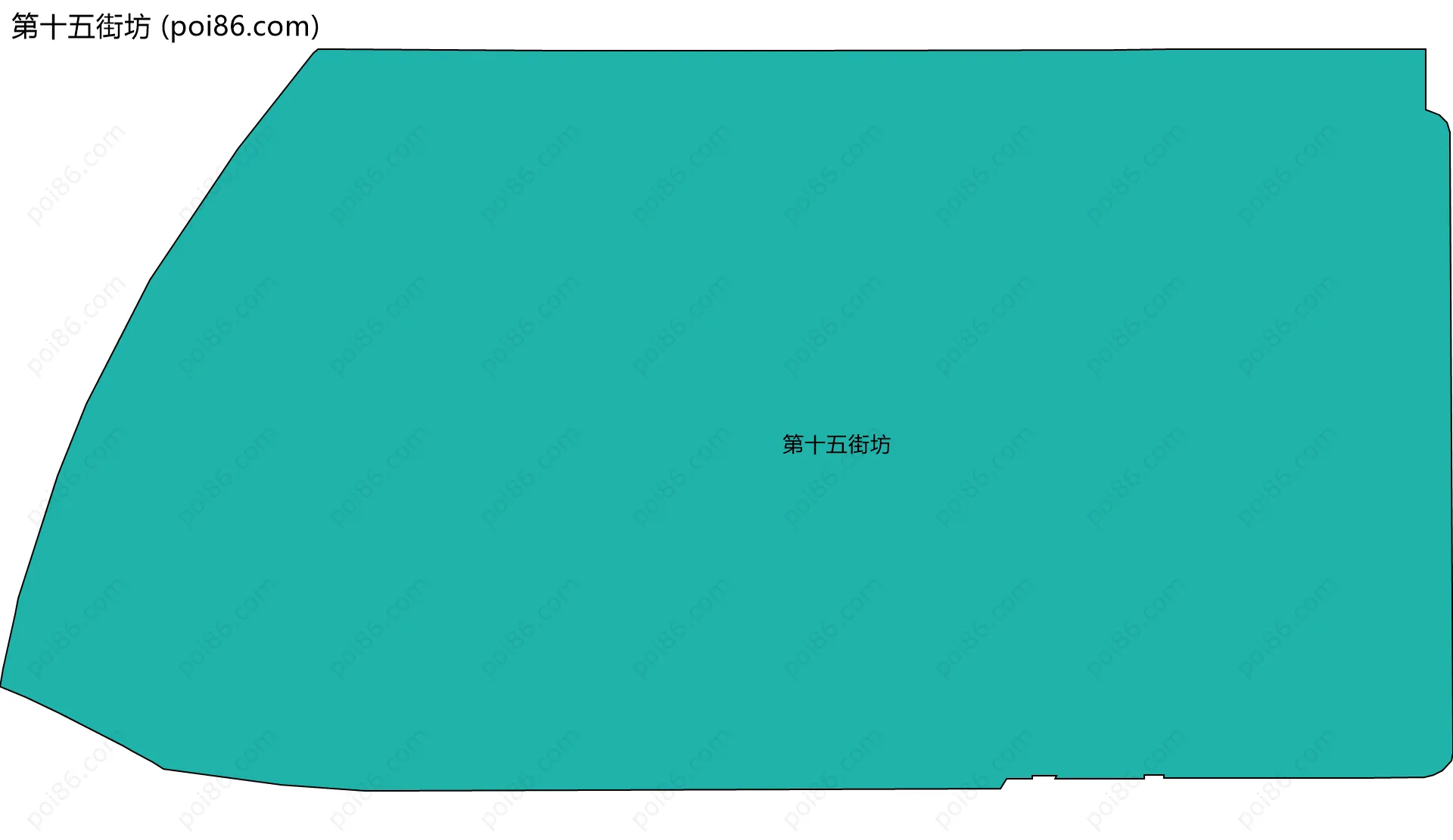 第十五街坊边界地图