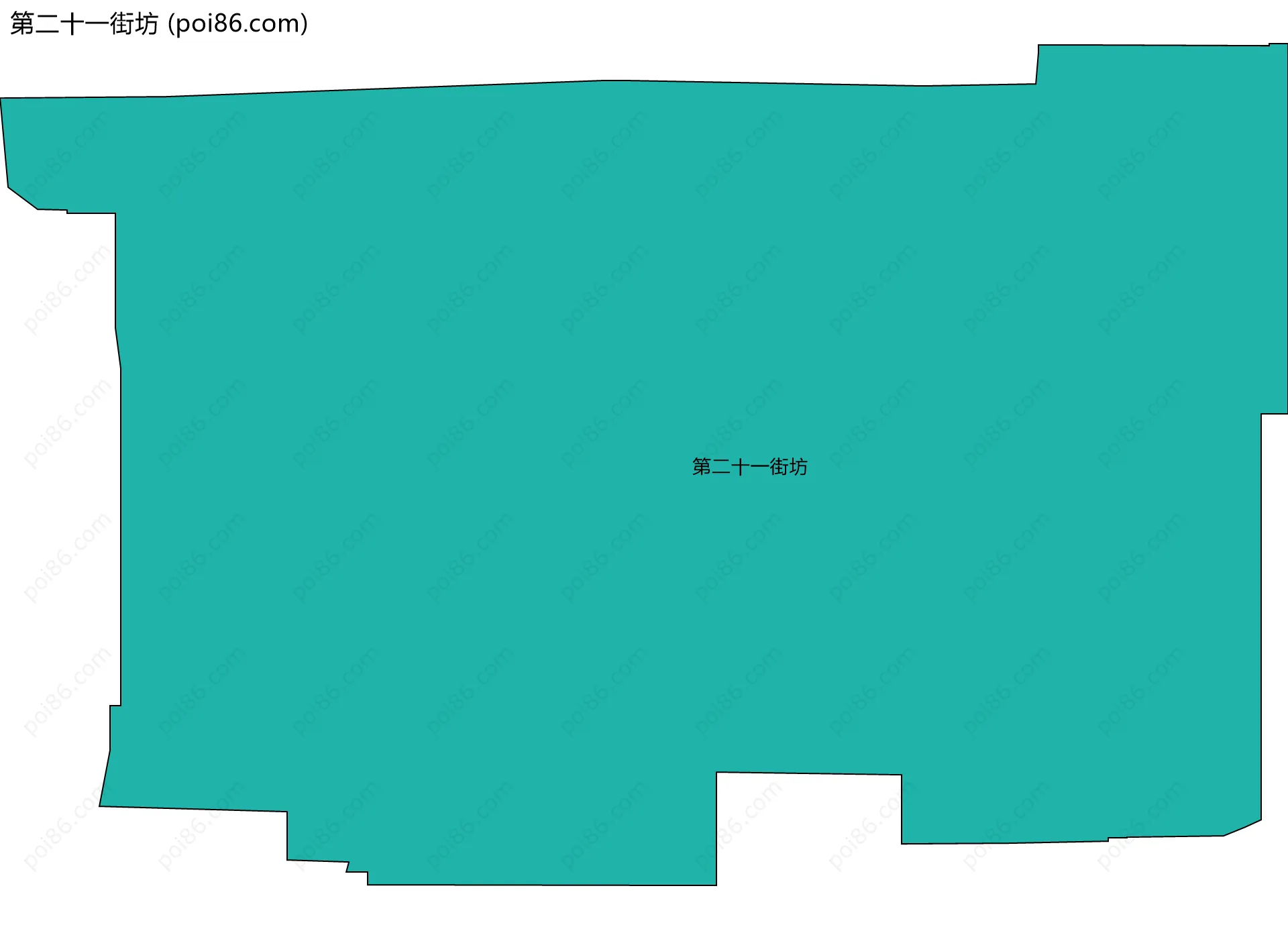 第二十一街坊边界地图