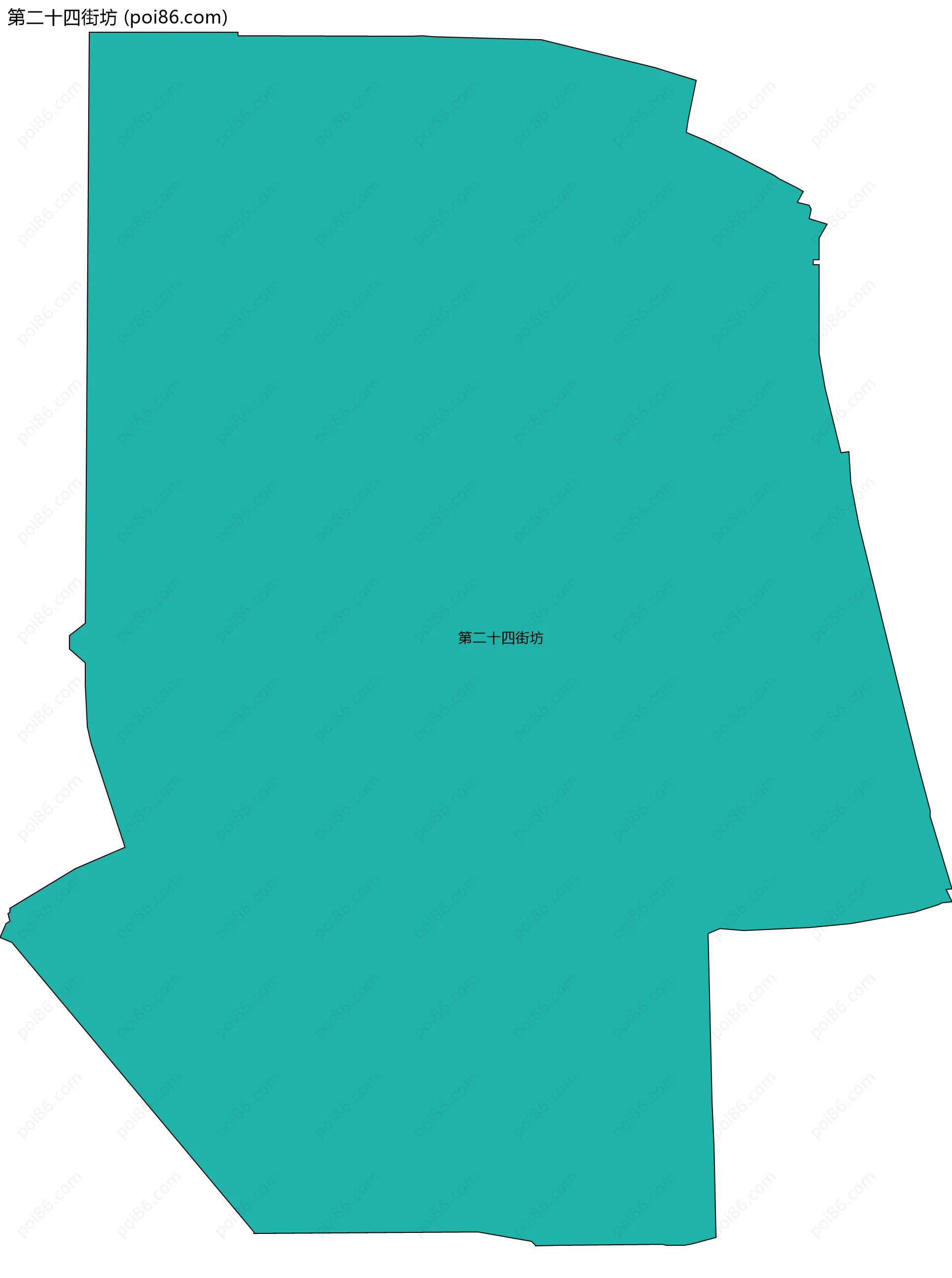 第二十四街坊边界地图